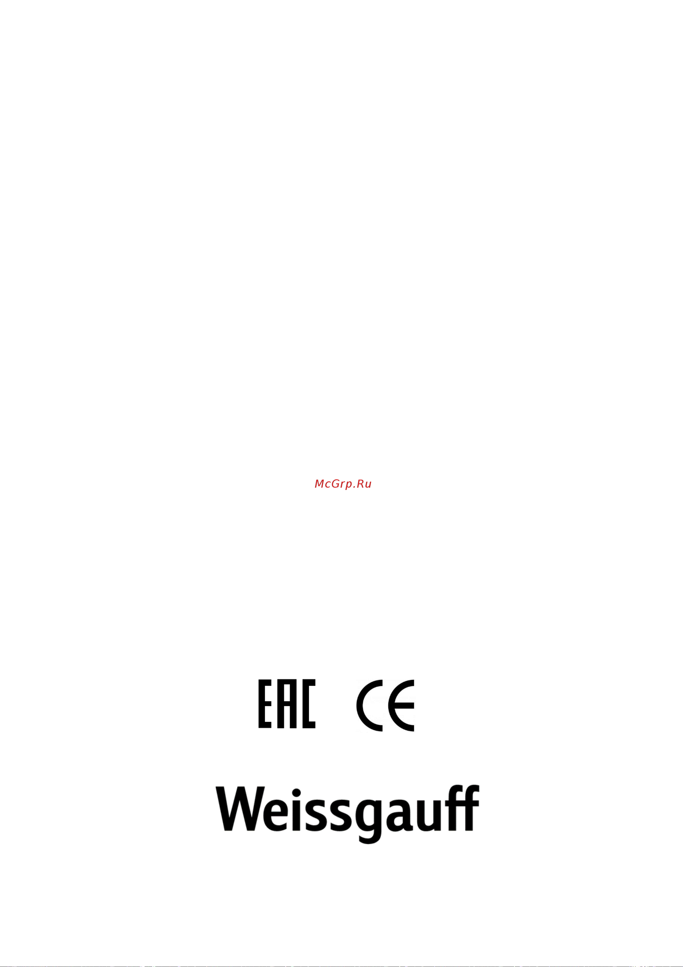Weissgauff GAMMA 60 PB BL Руководство по эксплуатации онлайн [19/19] 269028