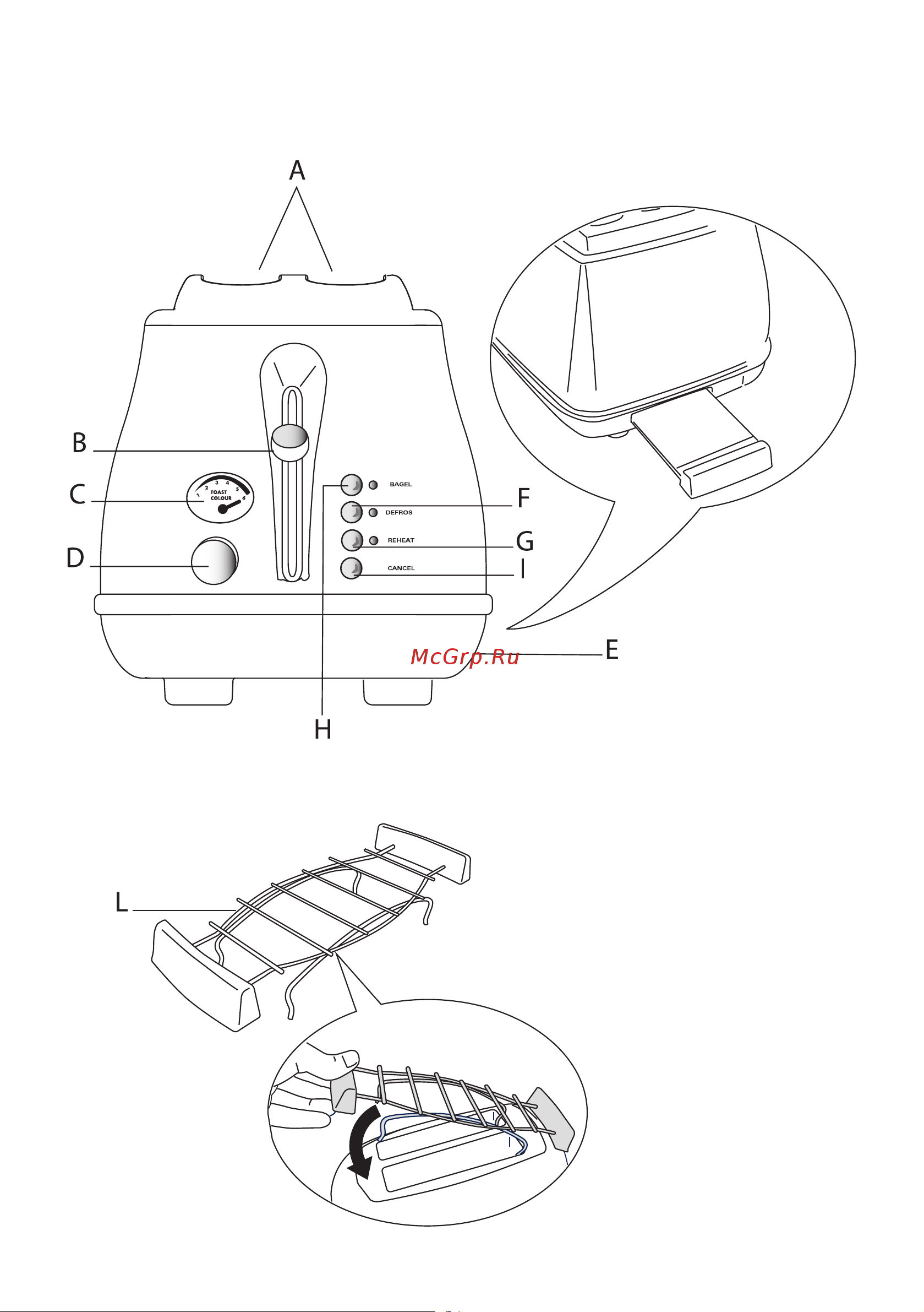 Delonghi CTOV2103.BK Руководство по эксплуатации онлайн [2/6] 761511