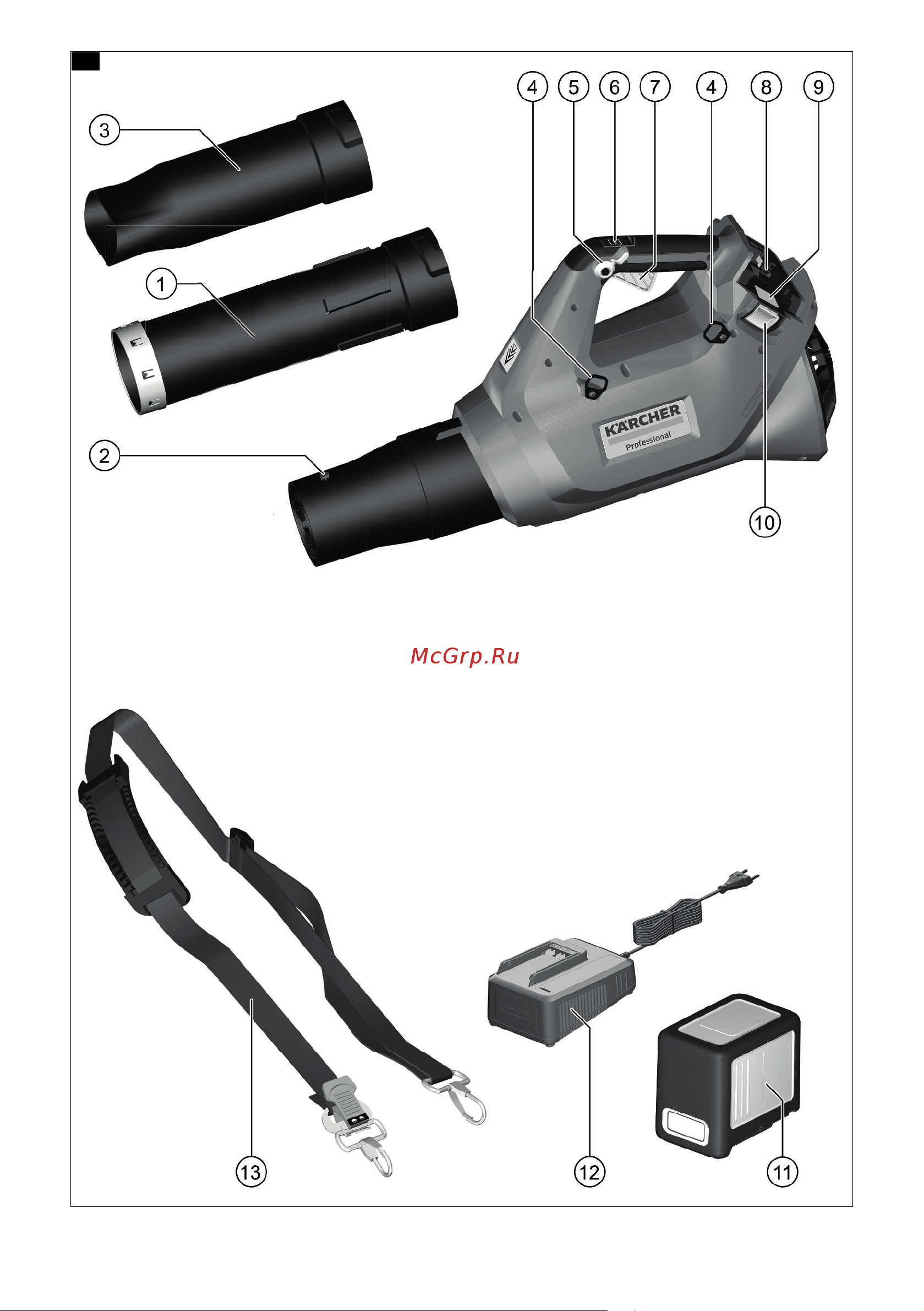 Karcher LB 930/36 Bp Pack 1.042-508.0 Руководство по эксплуатации онлайн [2/248] 793974
