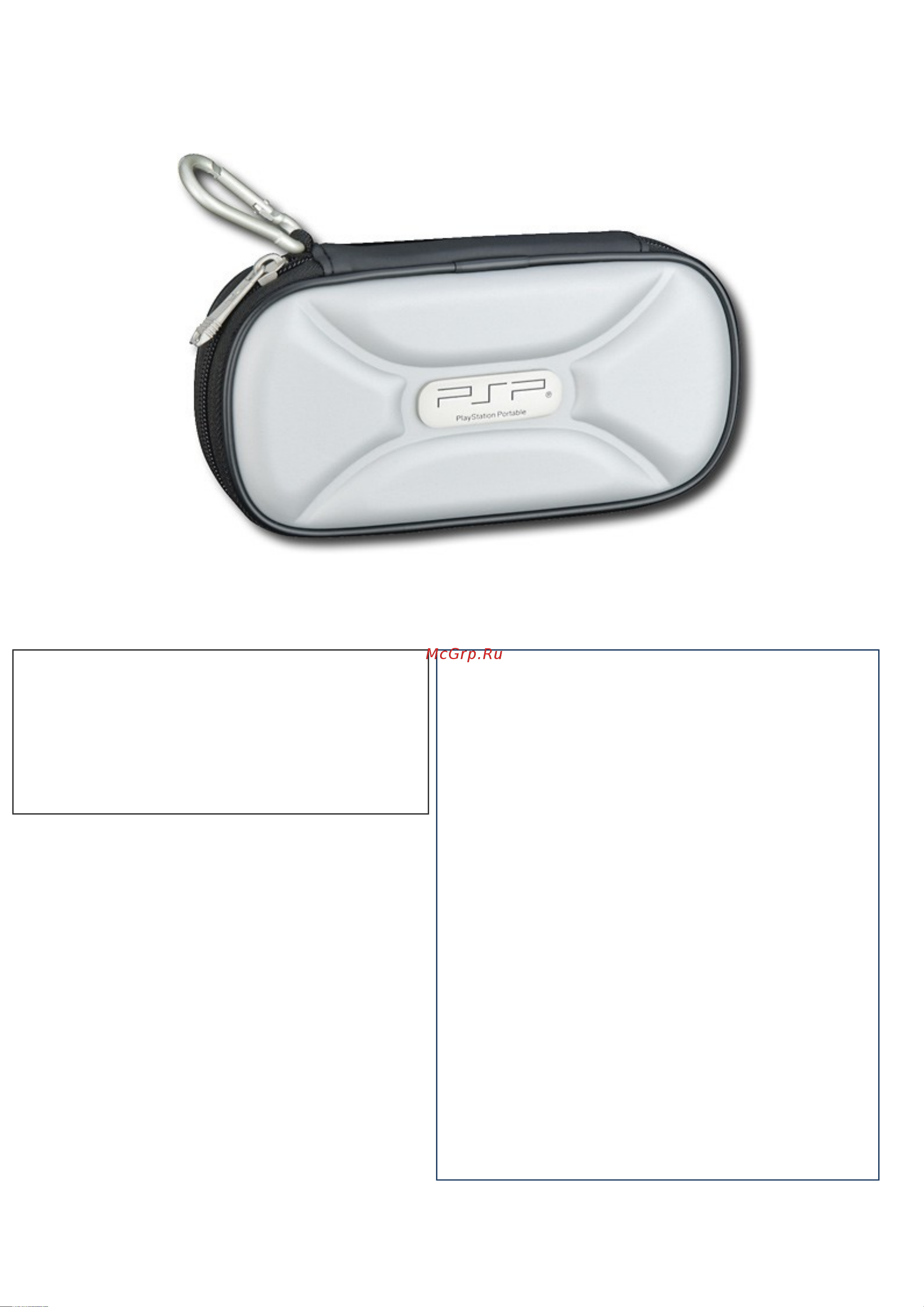 Rds PSP20 Carrying Case Руководство по эксплуатации онлайн