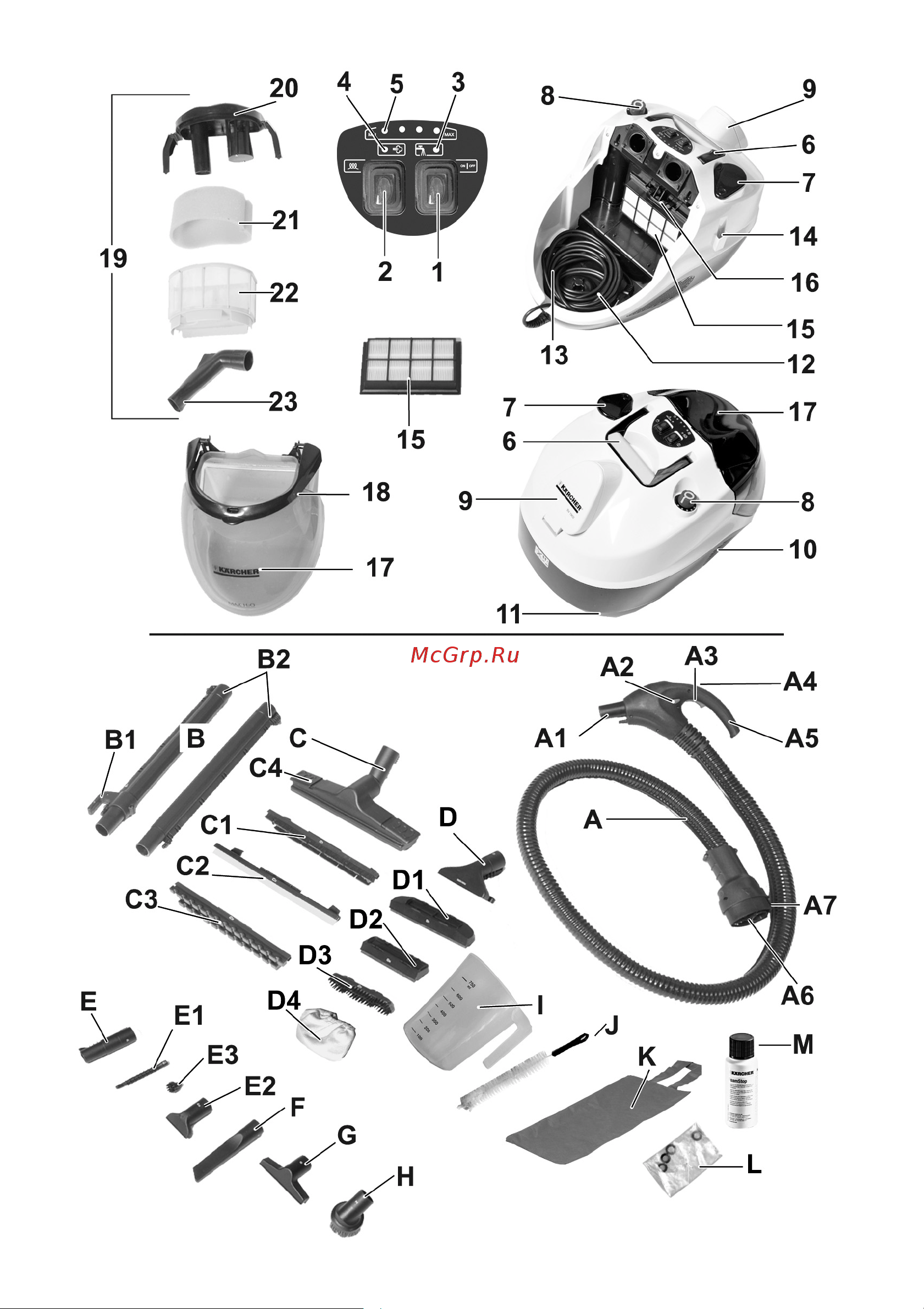 Karcher sv 7 Руководство по эксплуатации онлайн [4/248] 156175