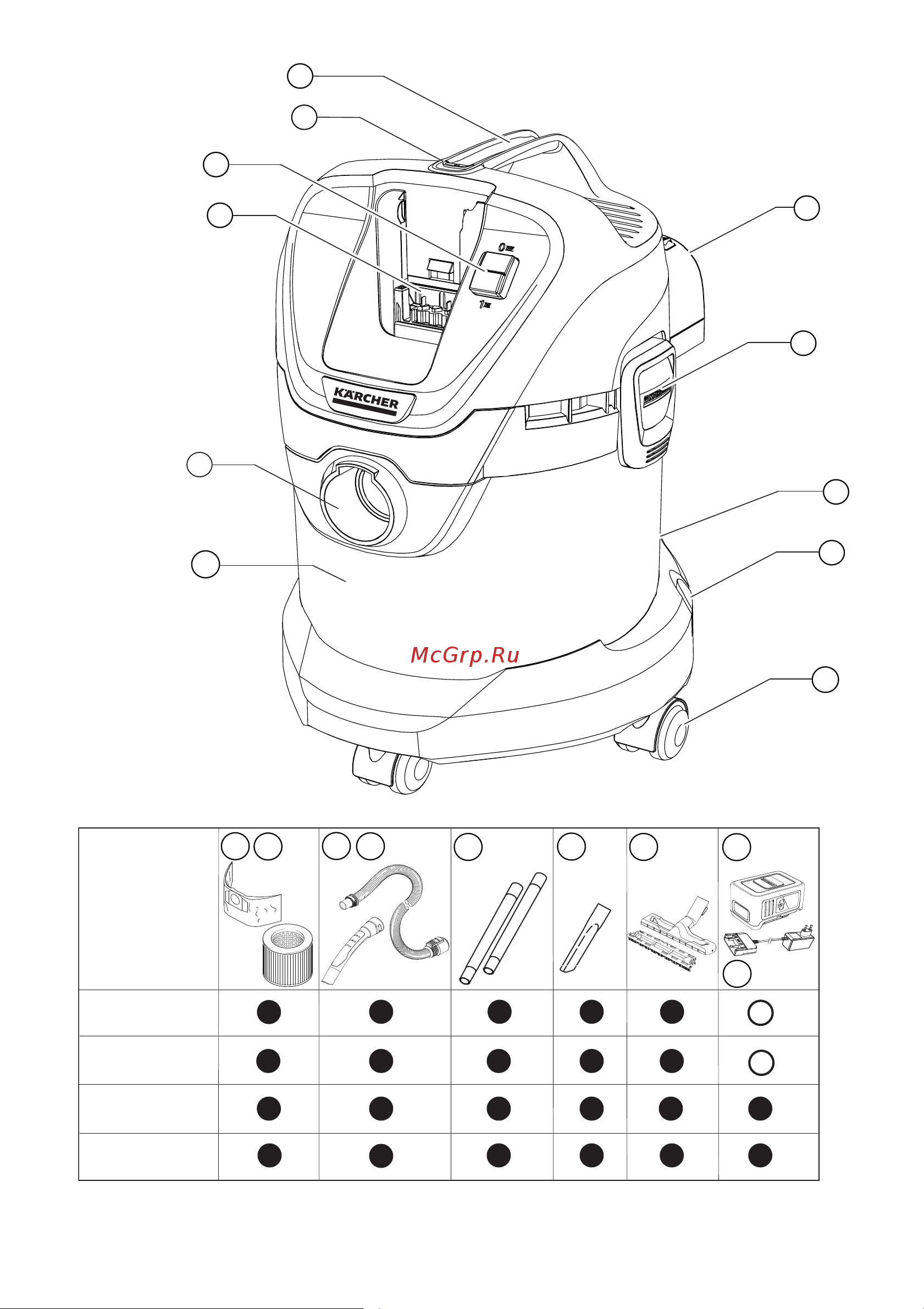 Karcher WD 3 BATTERY SET Руководство по эксплуатации онлайн [2/16] 793850