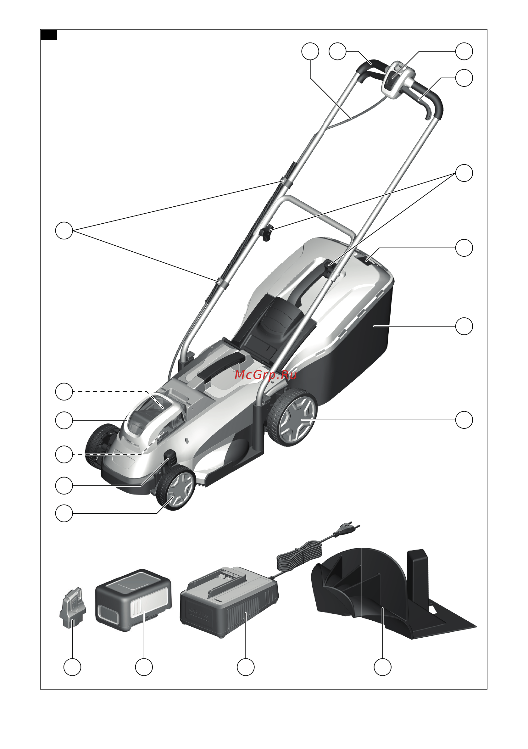 Karcher LMO 18-33 Battery Руководство по эксплуатации онлайн [2/168] 512268