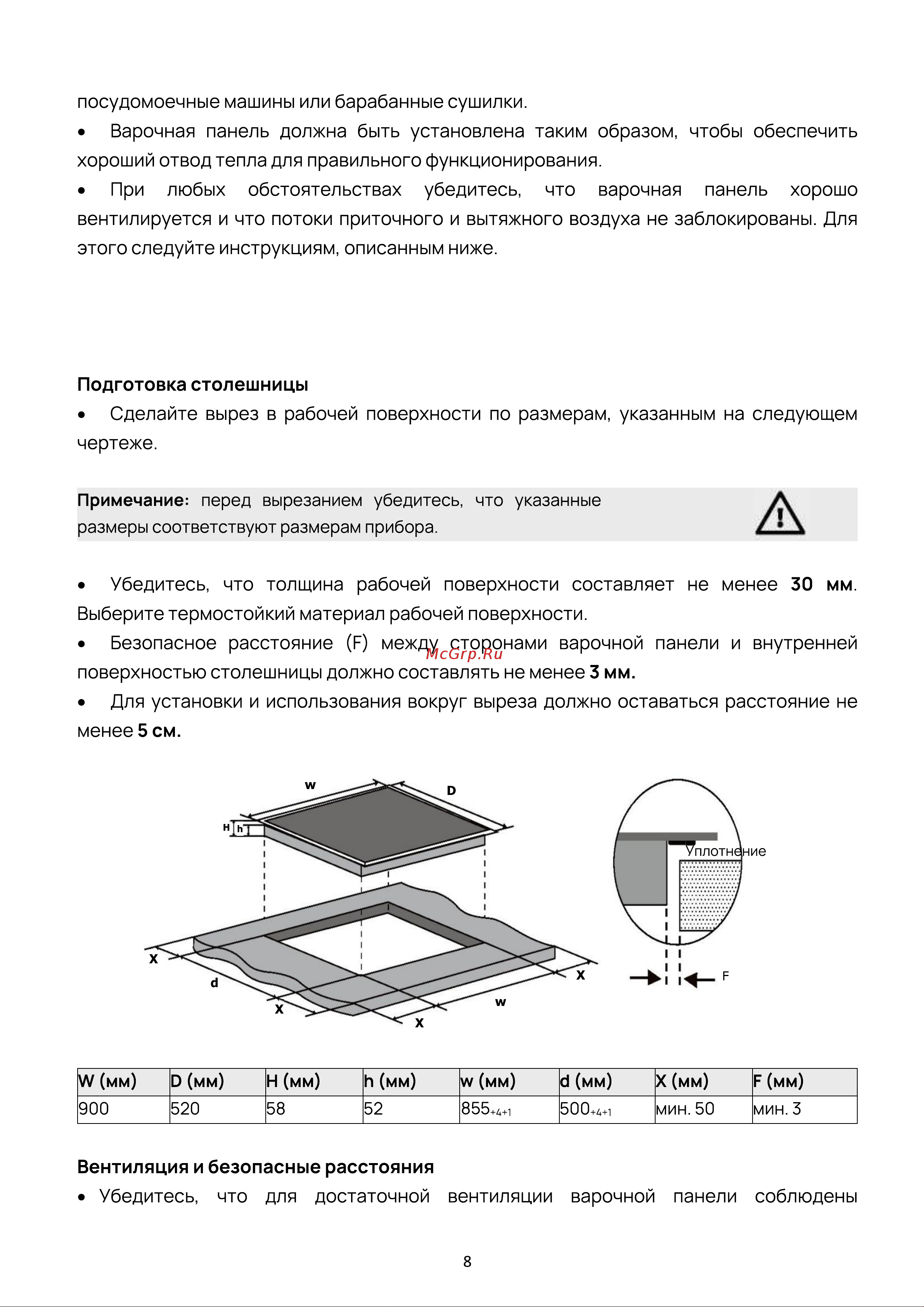 Vard VHI9552K Руководство по эксплуатации онлайн [8/34] 811900