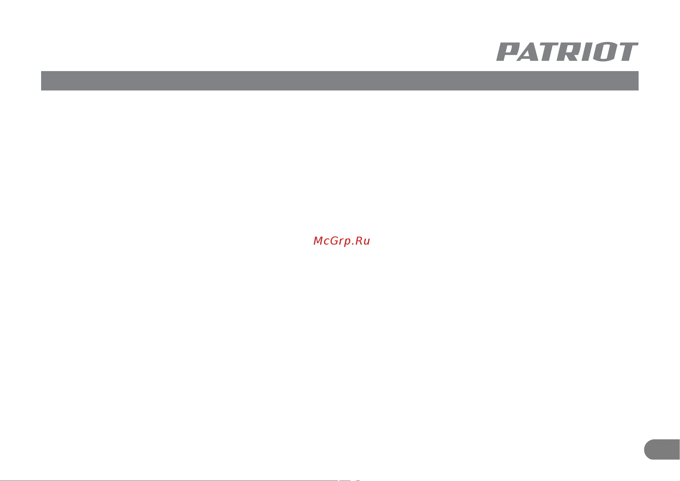 Patriot TP 255 Руководство по эксплуатации онлайн [2/13] 328011
