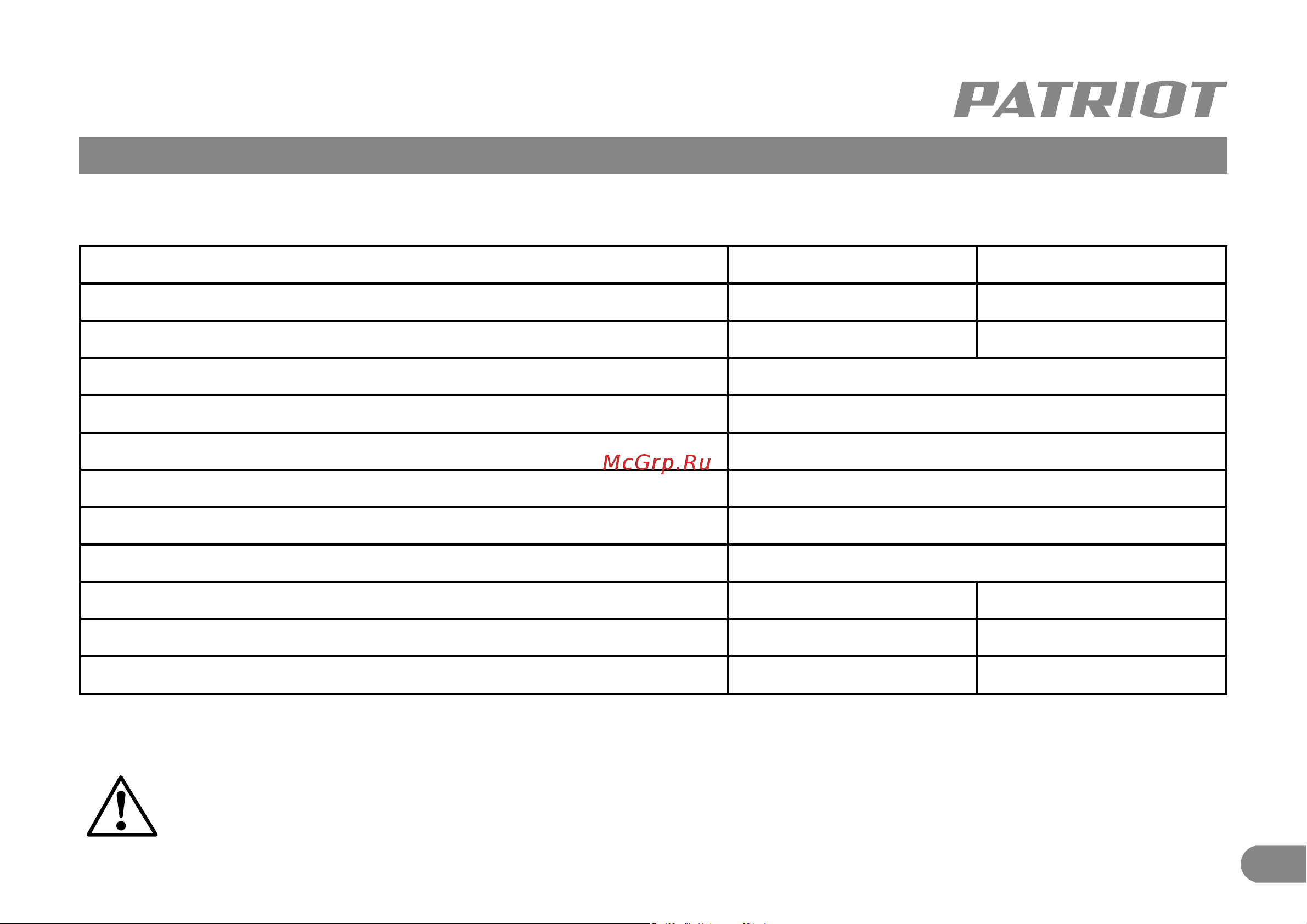 Patriot CSH 360 Руководство по эксплуатации онлайн [9/12] 501835