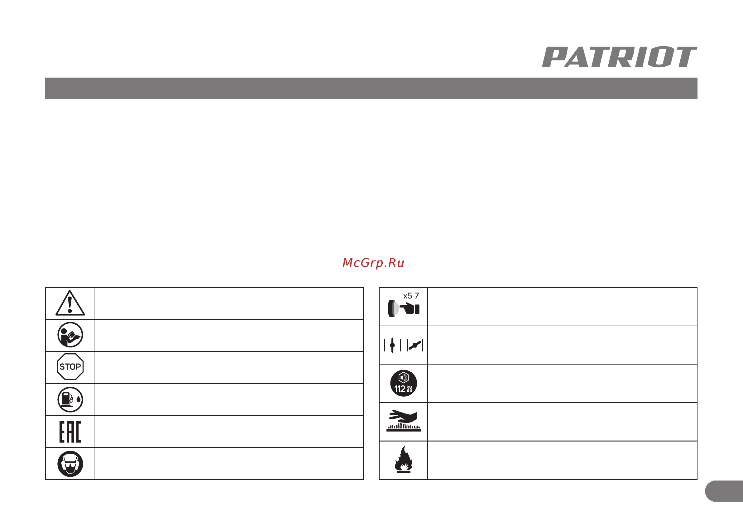 Patriot PT 520 Руководство по эксплуатации онлайн [4/23] 501833