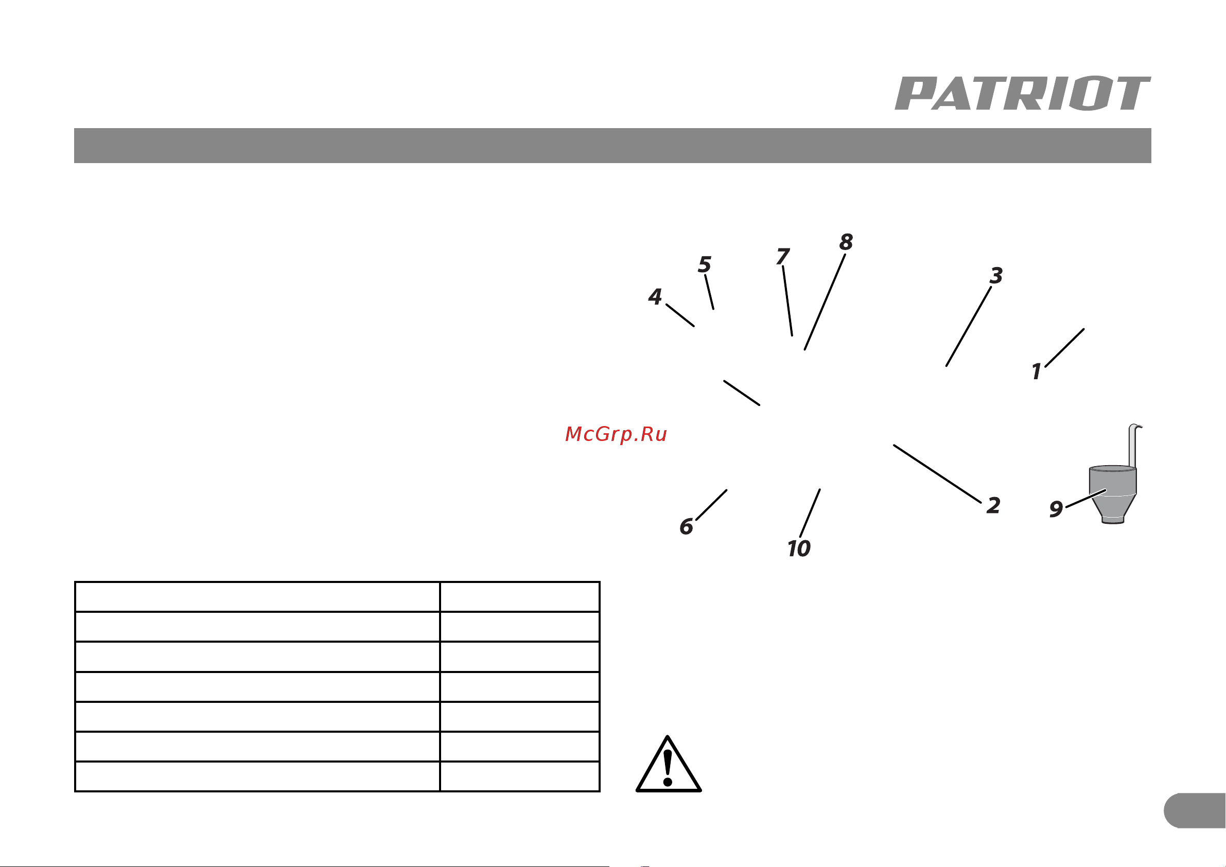 Patriot SG 550 Руководство по эксплуатации онлайн [4/13] 184246