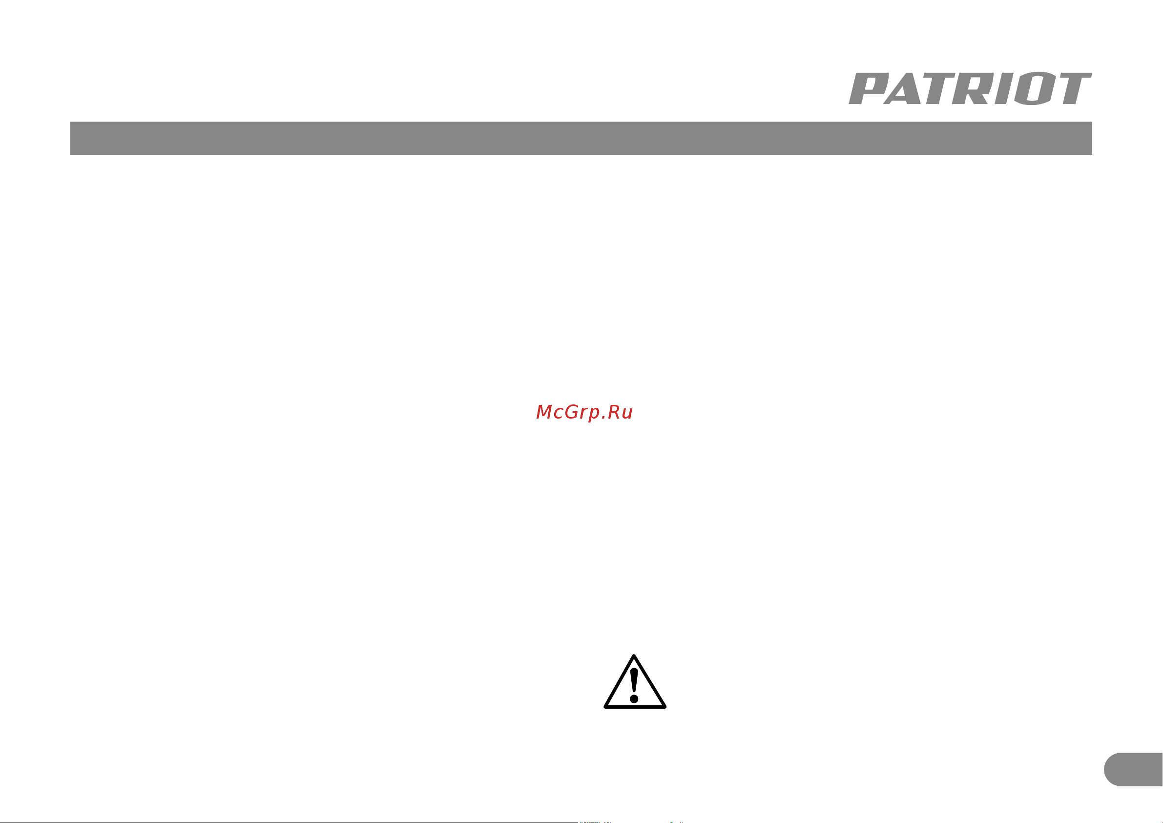 Patriot SG 450 Руководство по эксплуатации онлайн [6/13] 505031