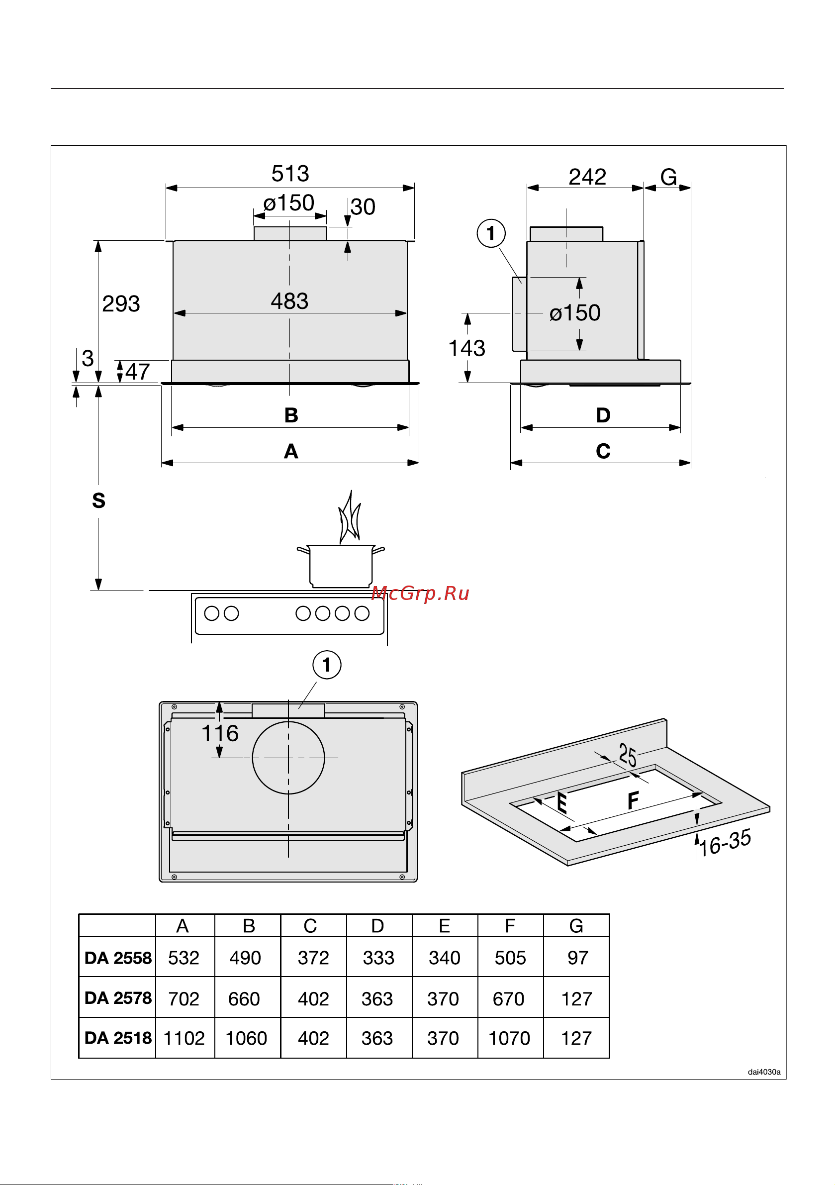 Miele DA2518 Руководство по эксплуатации онлайн [46/62] 313482