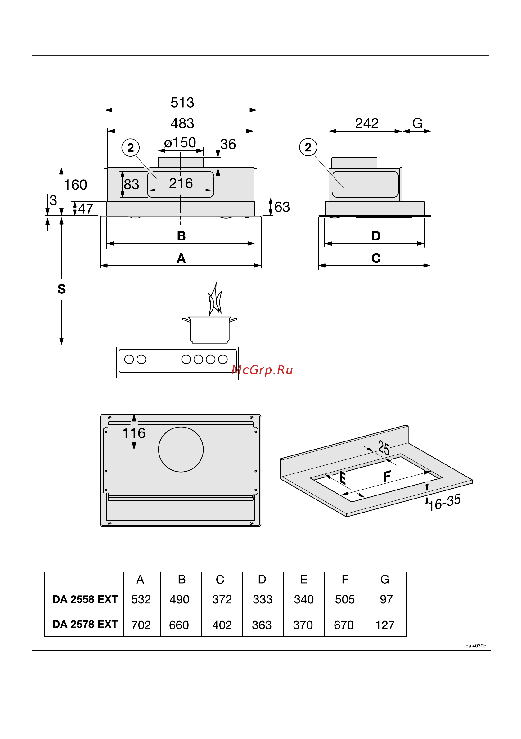 Miele DA2518 Руководство по эксплуатации онлайн [47/62] 313482