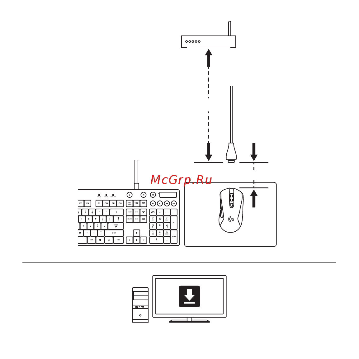Logitech G603 910-005101 Руководство по эксплуатации онлайн [3/4] 294174
