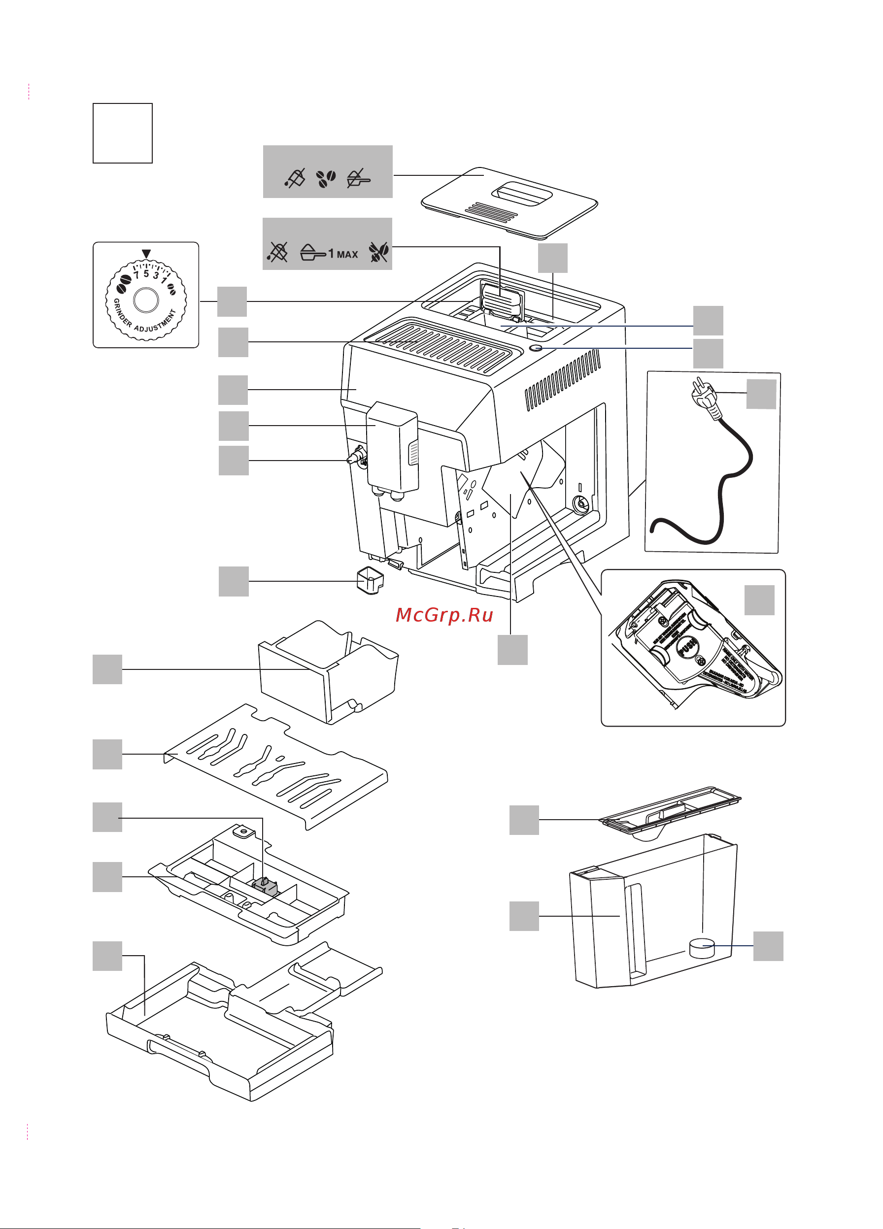 Delonghi ECAM550.65.SB Руководство по эксплуатации онлайн [4/401] 562917