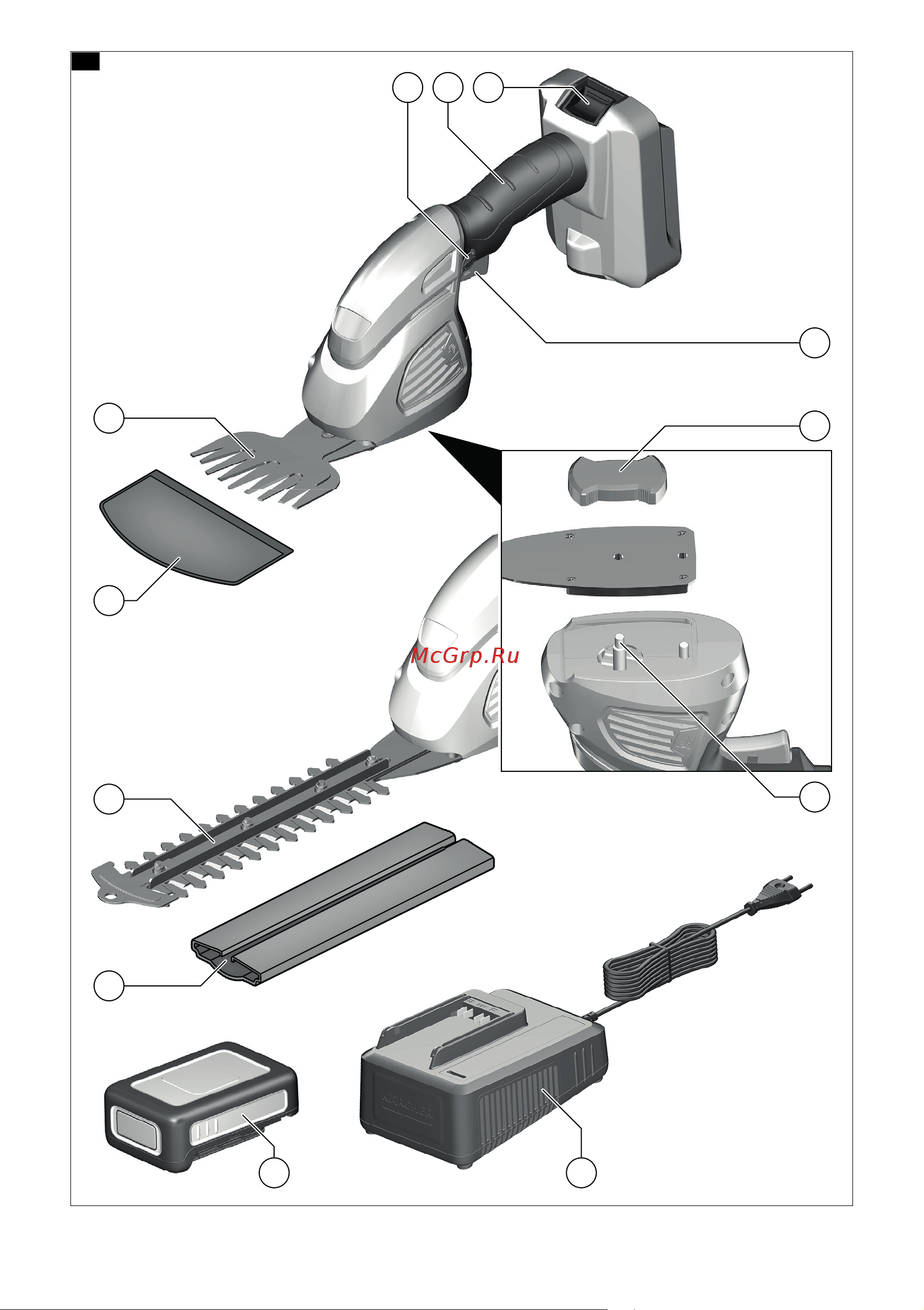 Karcher GSH 18-20 Battery Руководство по эксплуатации онлайн [2/220] 512782