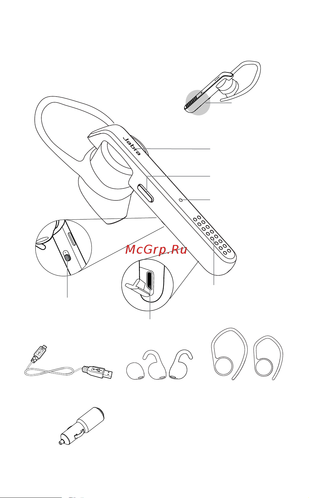 Jabra Talk 45 Black Руководство по эксплуатации онлайн [4/15] 577794