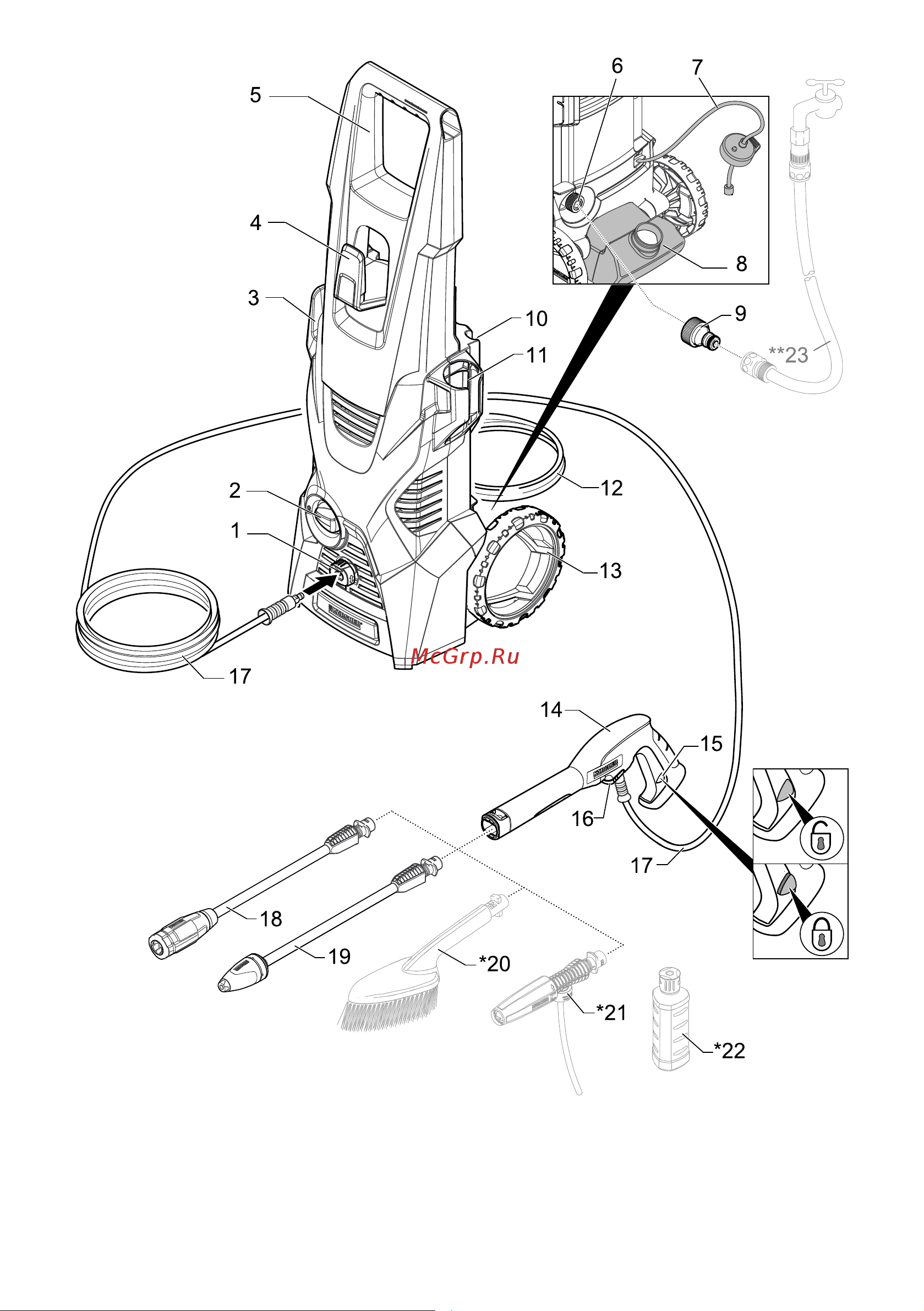 Karcher K 3 Car Limited Edition 1.601-889.0 Руководство по эксплуатации онлайн [2/10] 872266