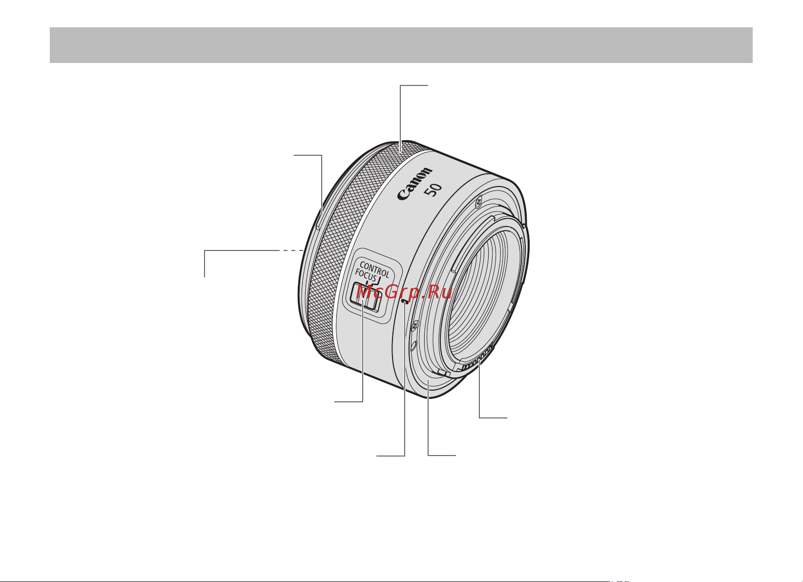Canon RF 50mm F/1.8 STM Руководство по эксплуатации онлайн [5/13] 556234