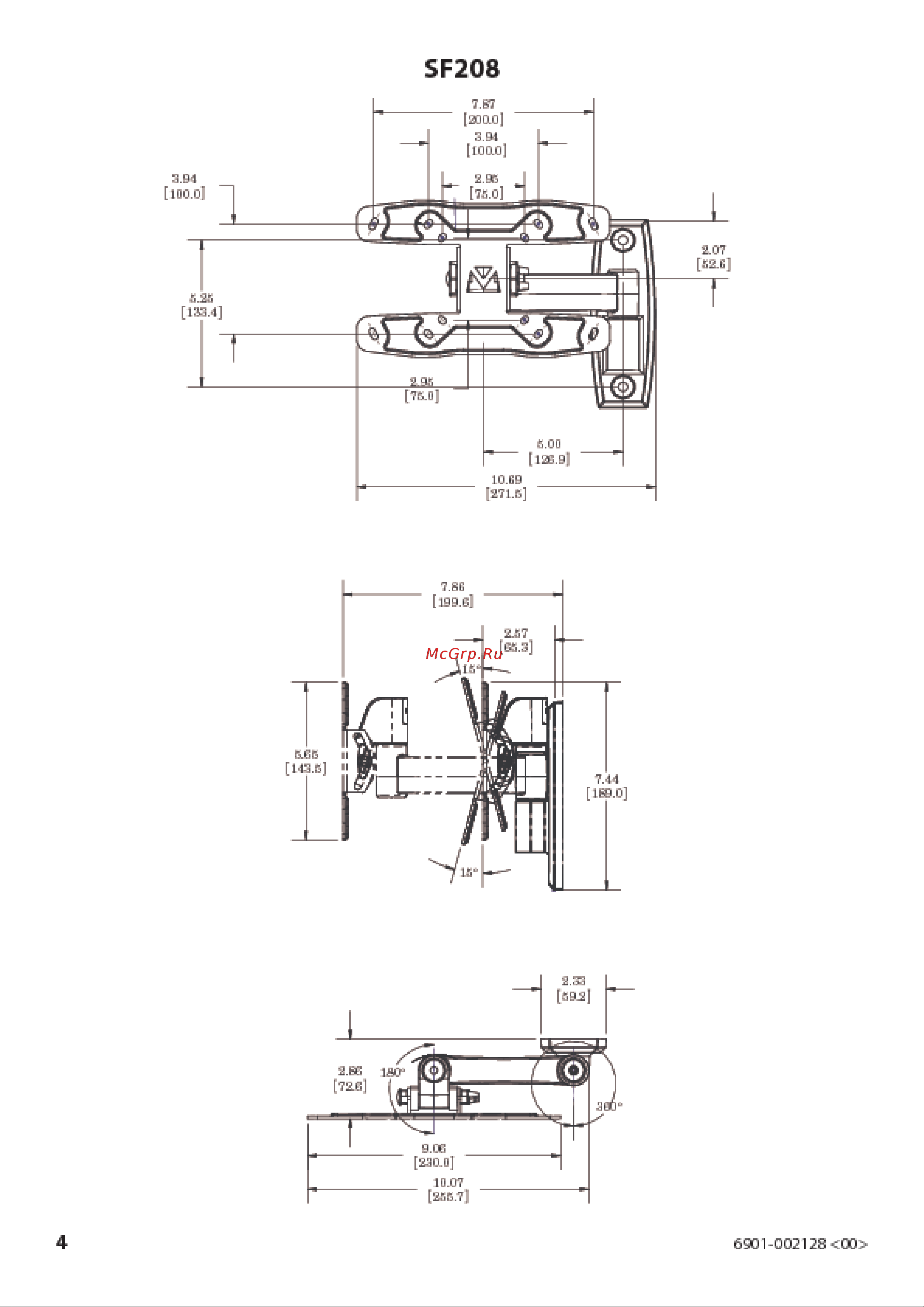 Sanus SF208-B1 Руководство по эксплуатации онлайн [4/40] 37286