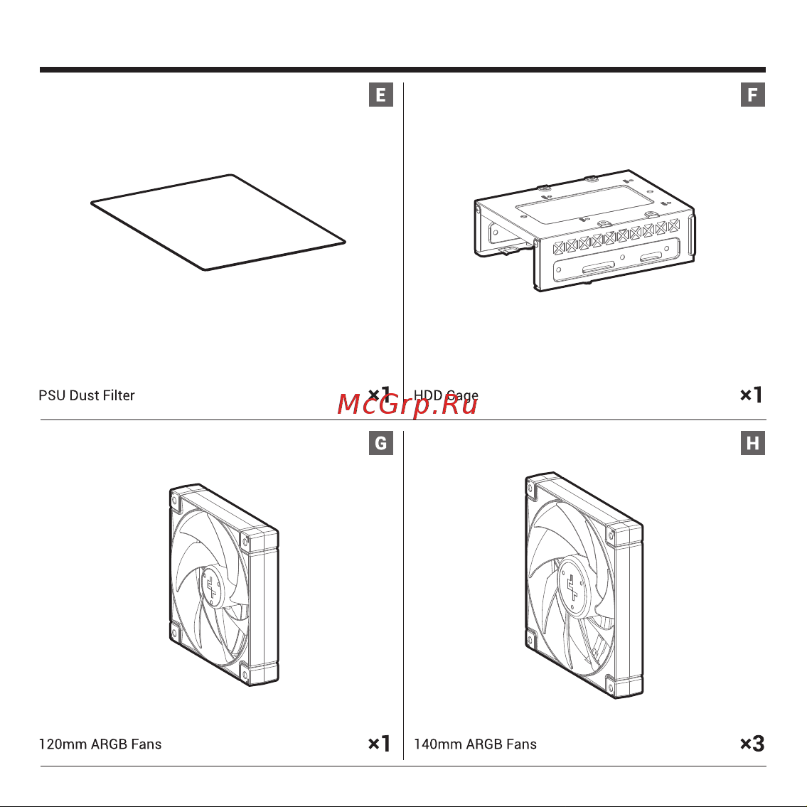 Deepcool MATREXX 55 MESH V4 Инструкция по эксплуатации онлайн [4/32] 902043