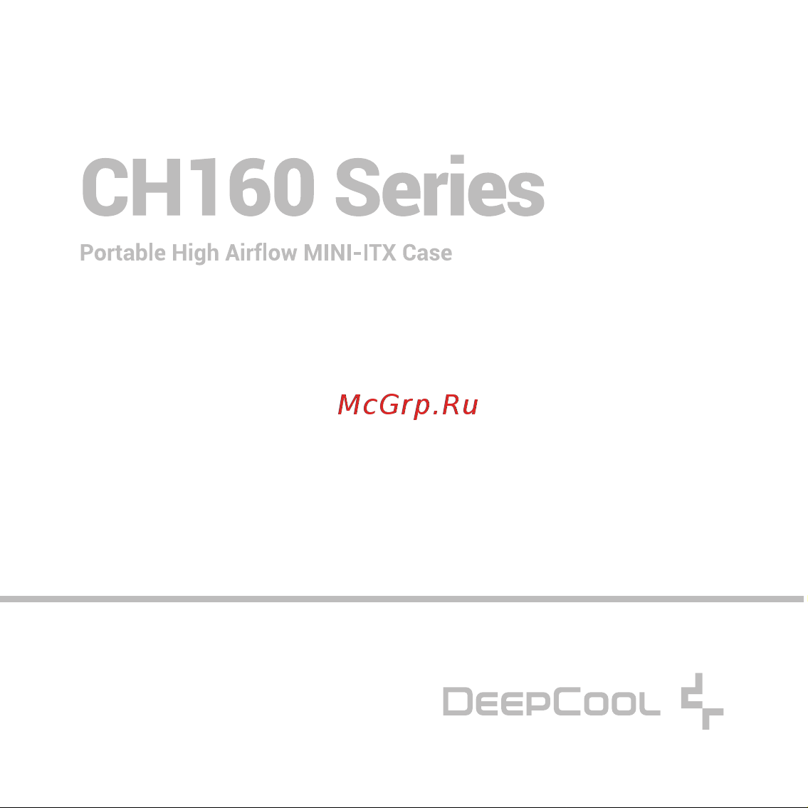 Deepcool CH160 Инструкция по эксплуатации онлайн