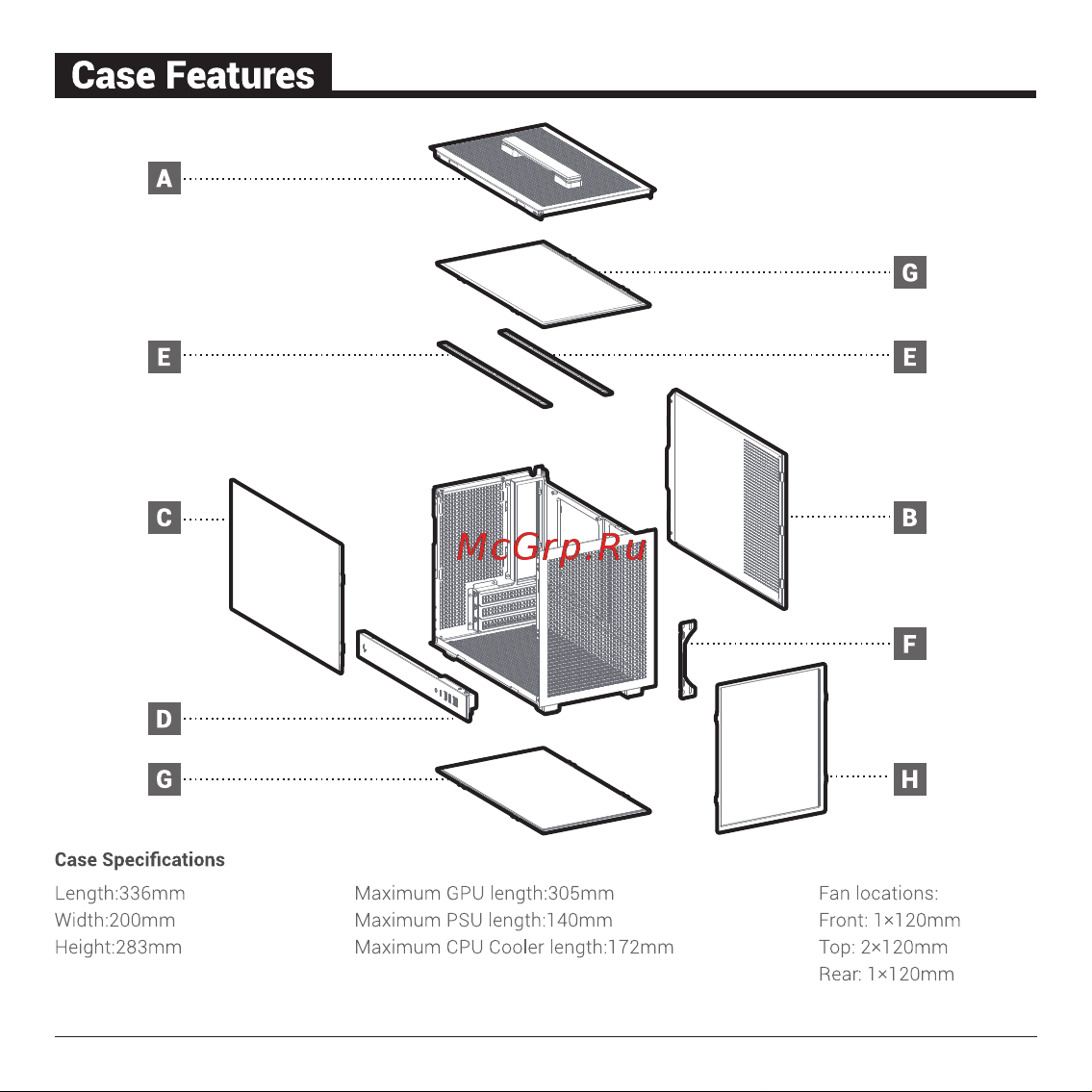 Deepcool CH160 Инструкция по эксплуатации онлайн [3/32] 902045