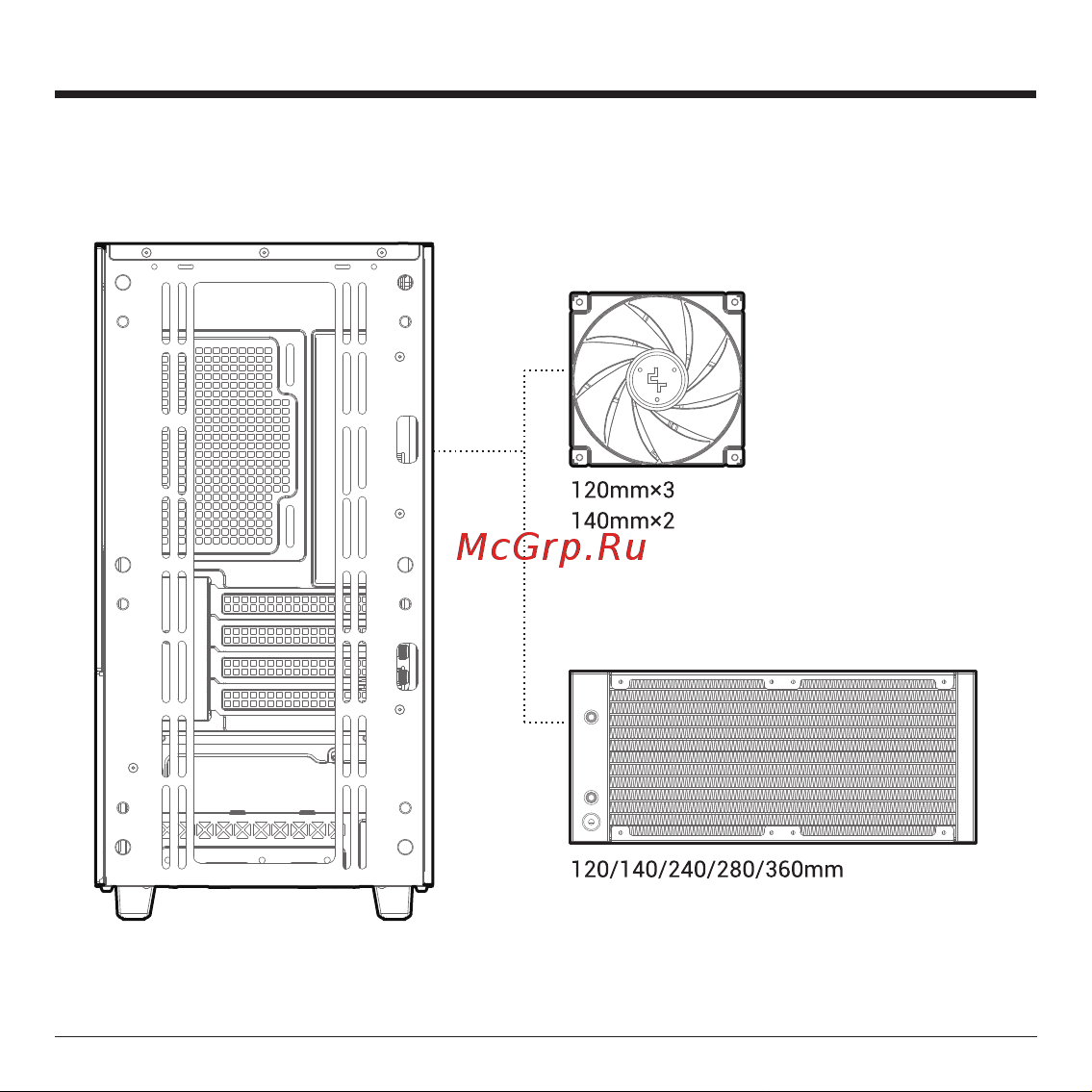 Deepcool CH360 WH Инструкция по эксплуатации онлайн [10/36] 902052