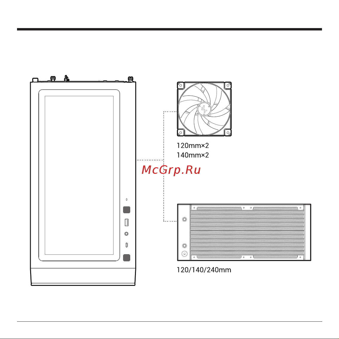Deepcool CH360 WH Инструкция по эксплуатации онлайн [11/36] 902052