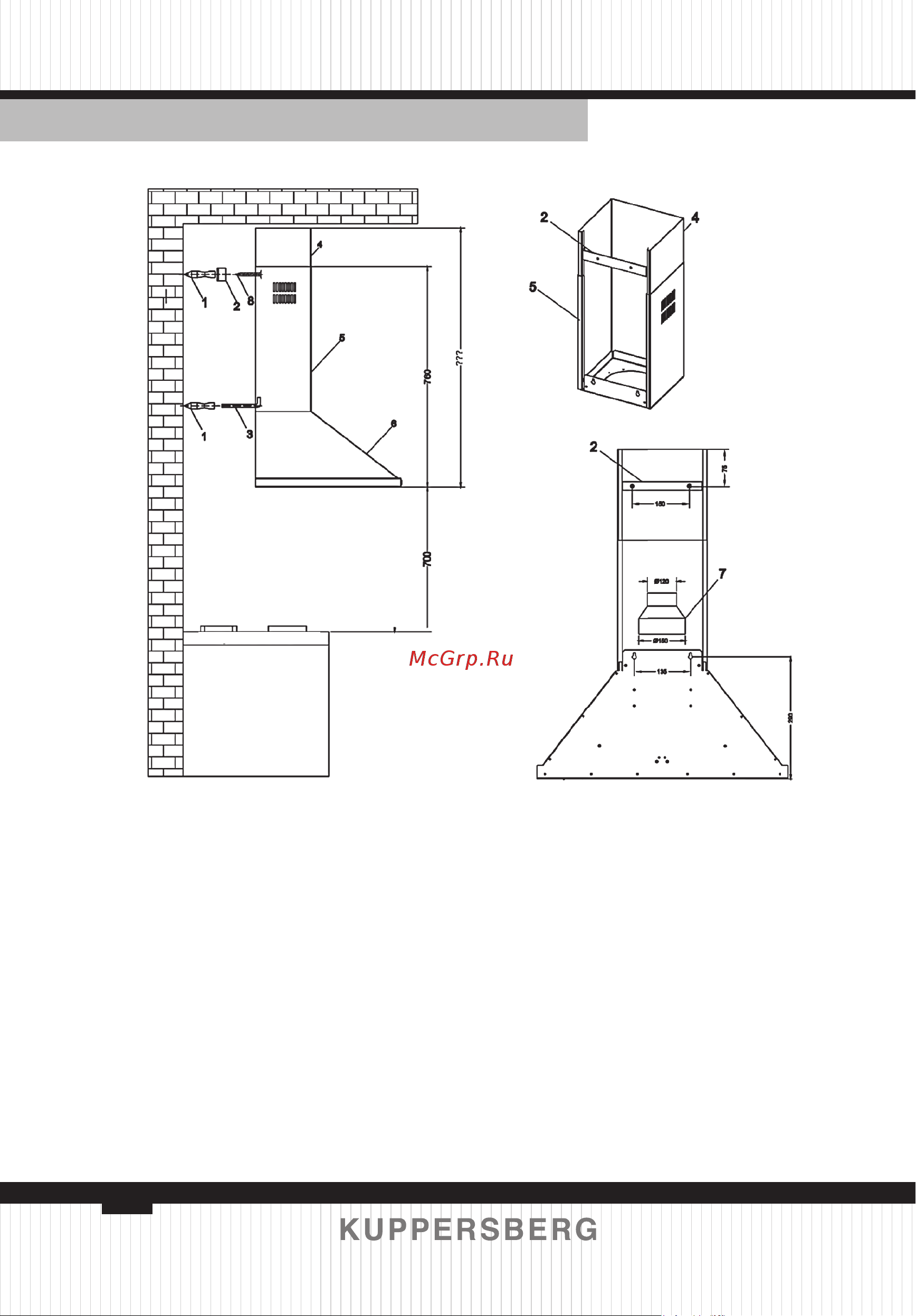 Kuppersberg KAMINOX 90 X 4HPB Руководство по эксплуатации онлайн [8/36] 63853