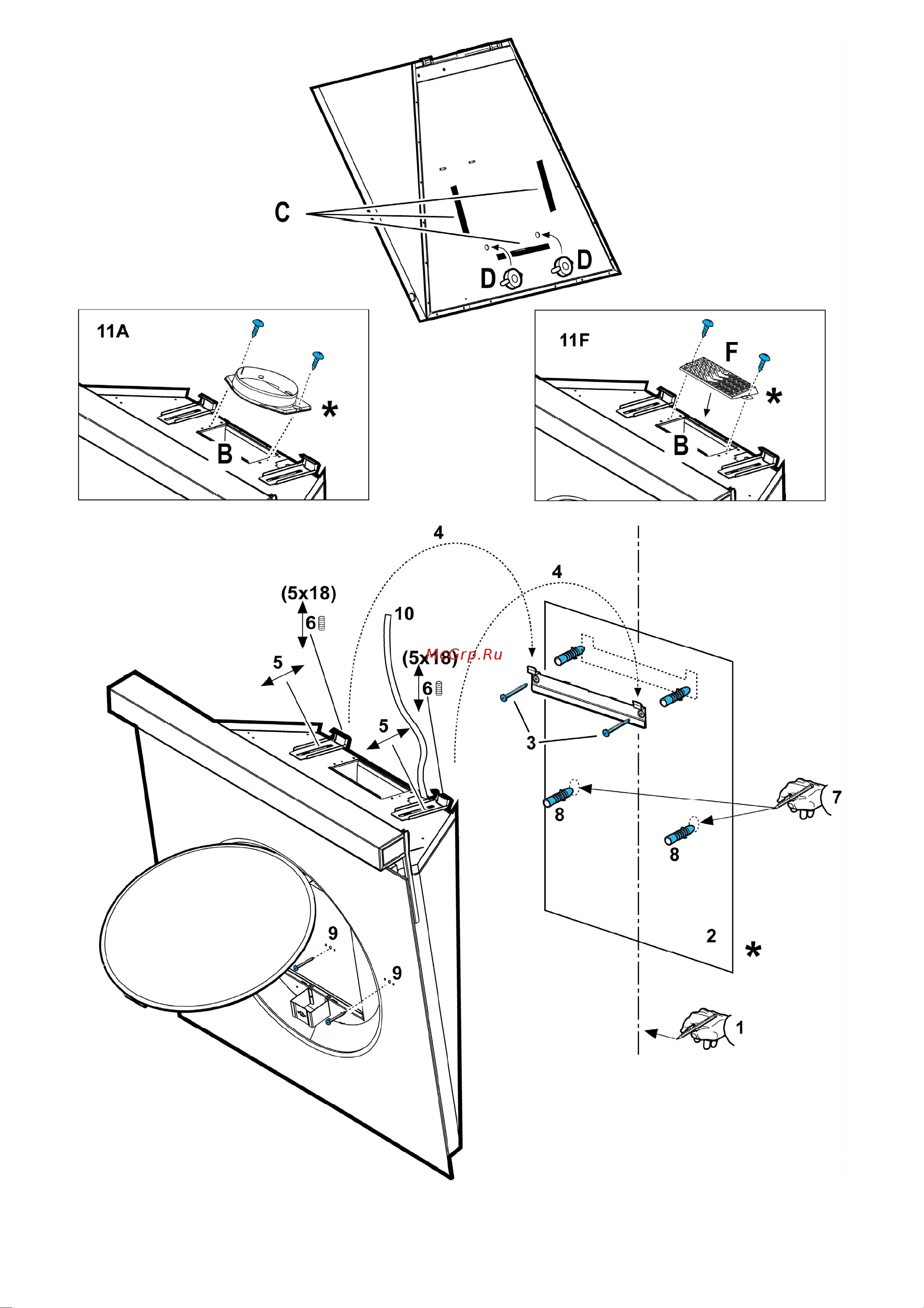 Elica om touch screen bl/f/80 Руководство по эксплуатации онлайн [5/10] 152578