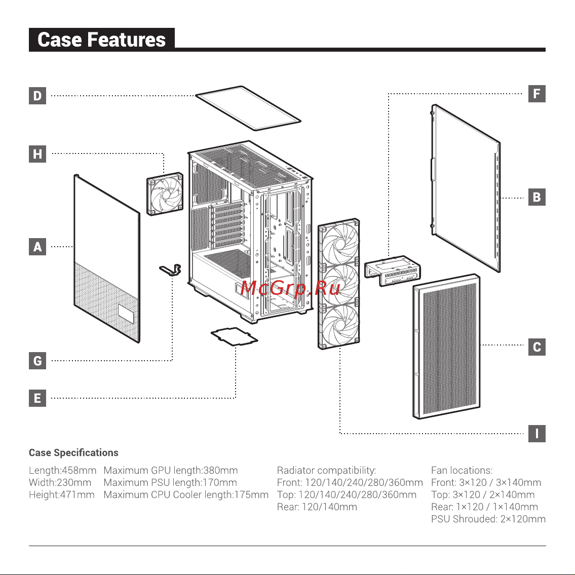 Deepcool CH560 DIGITAL Инструкция по эксплуатации онлайн [2/32] 902057
