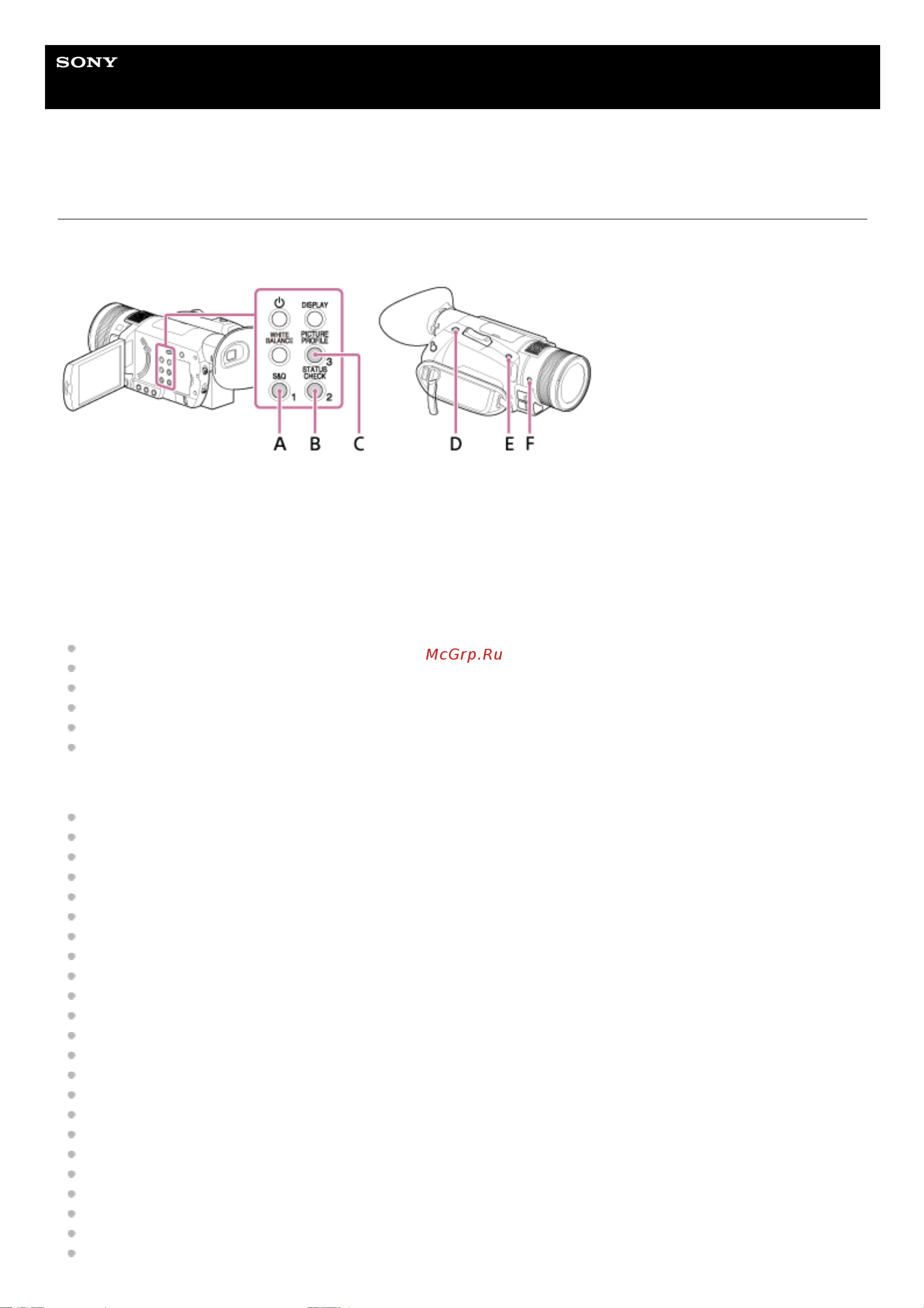 Sony FDR-AX700 Руководство по эксплуатации онлайн [103/307] 345350