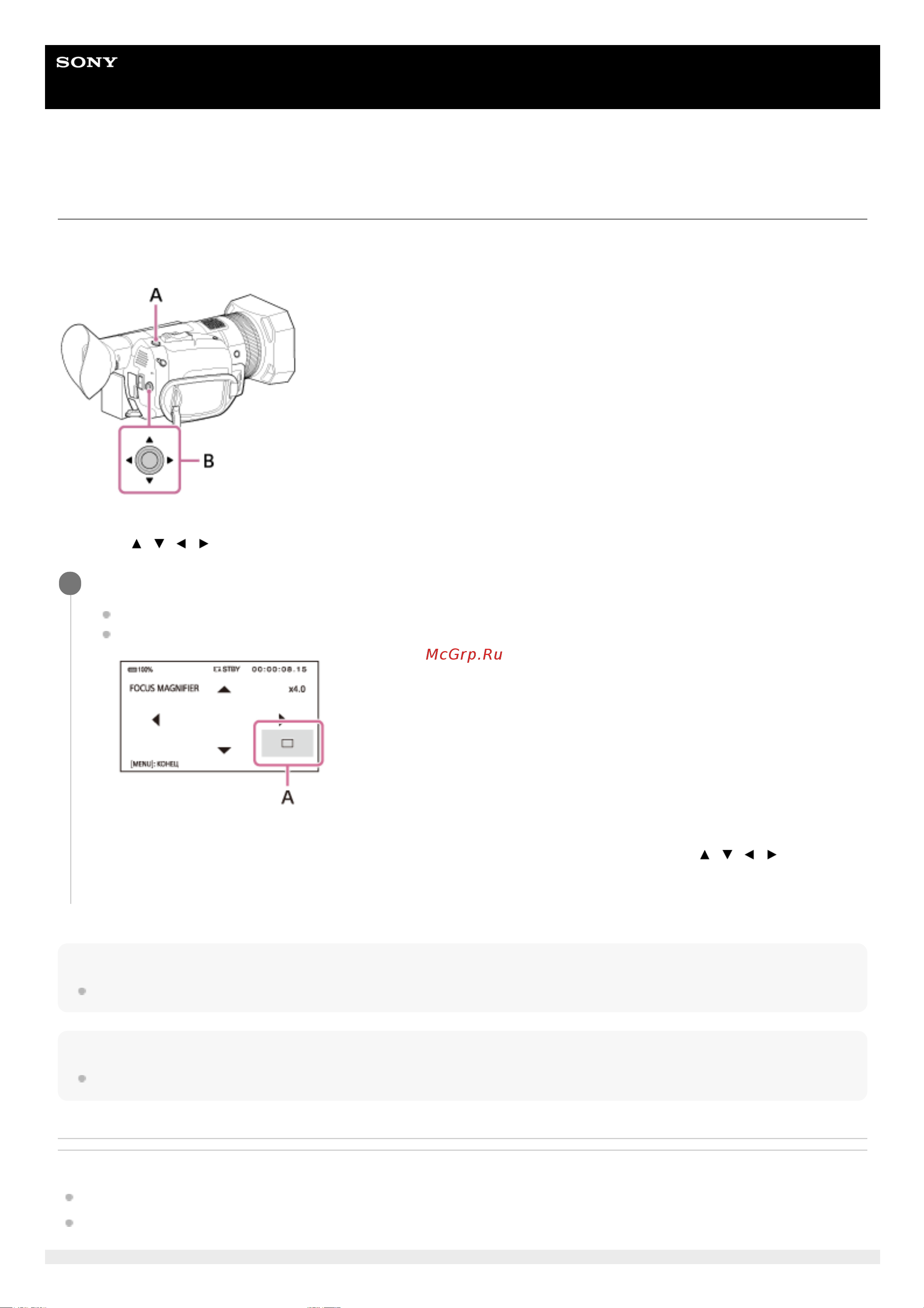 Sony FDR-AX700 Руководство по эксплуатации онлайн [60/307] 345350