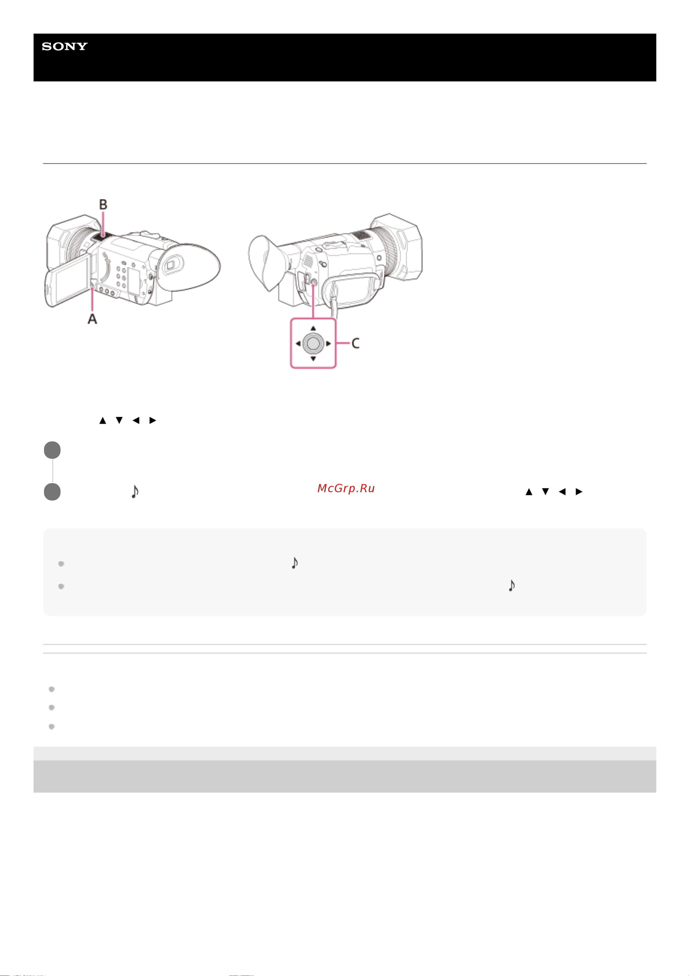 Sony FDR-AX700 Руководство по эксплуатации онлайн [79/307] 345350