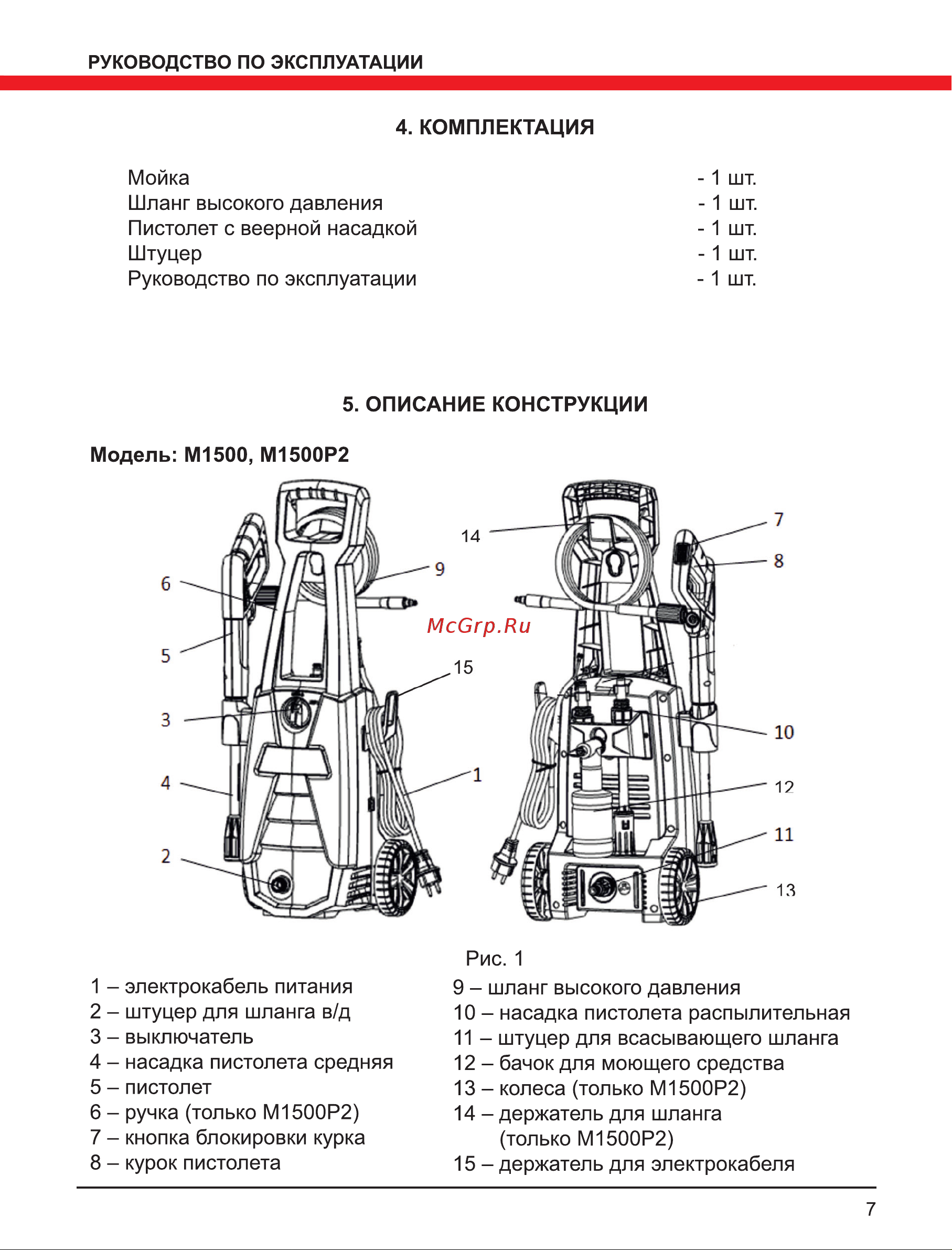 Elitech м 2000рбк Руководство по эксплуатации онлайн [7/20] 191946