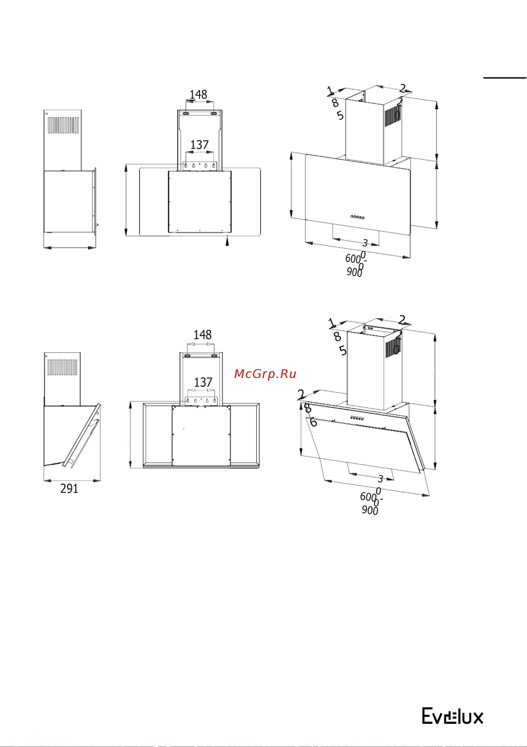 Evelux BILLY 60 BG Руководство по эксплуатации онлайн [11/22] 655608