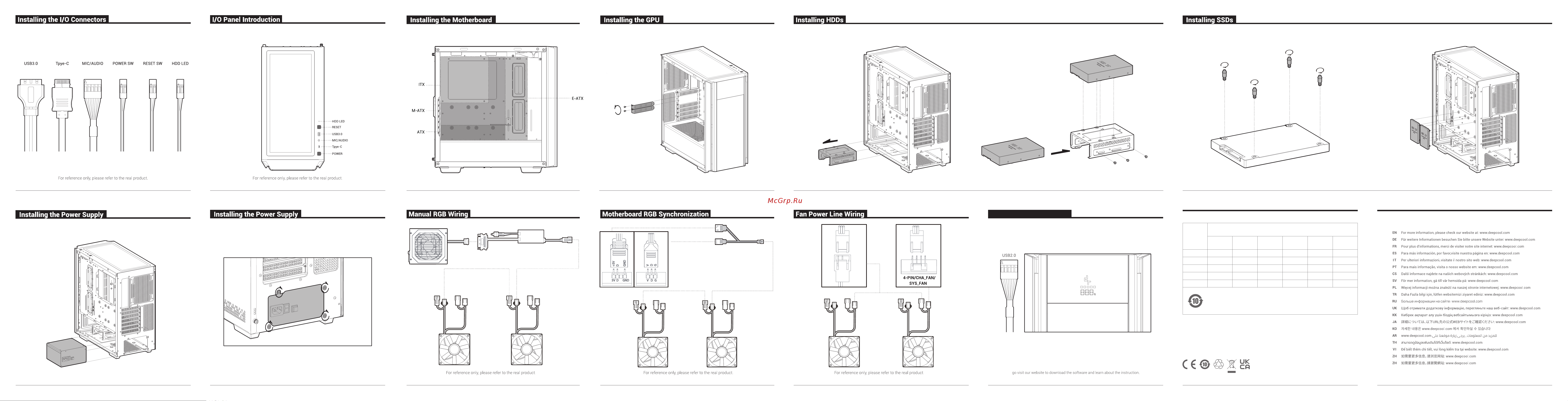 Deepcool CH510 MESH DIGITAL Инструкция по эксплуатации онлайн [2/2] 902064
