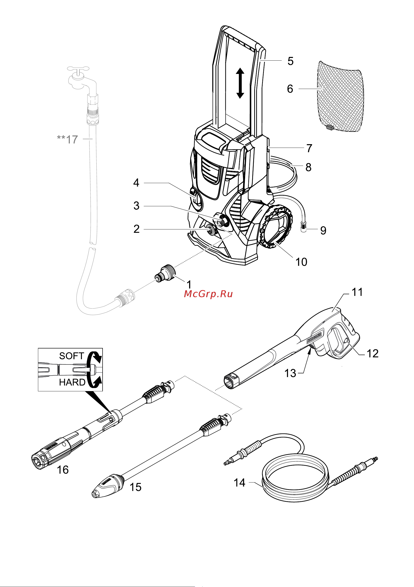 Karcher K4 Basiс Руководство по эксплуатации онлайн [3/142] 347413