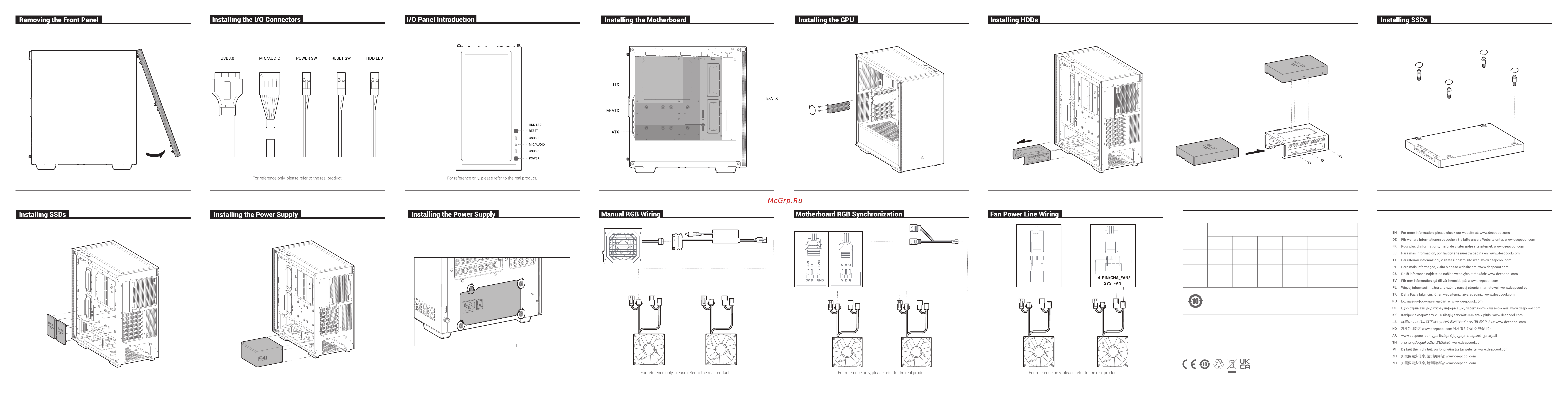 Deepcool CH510 Инструкция по эксплуатации онлайн [2/2] 902068