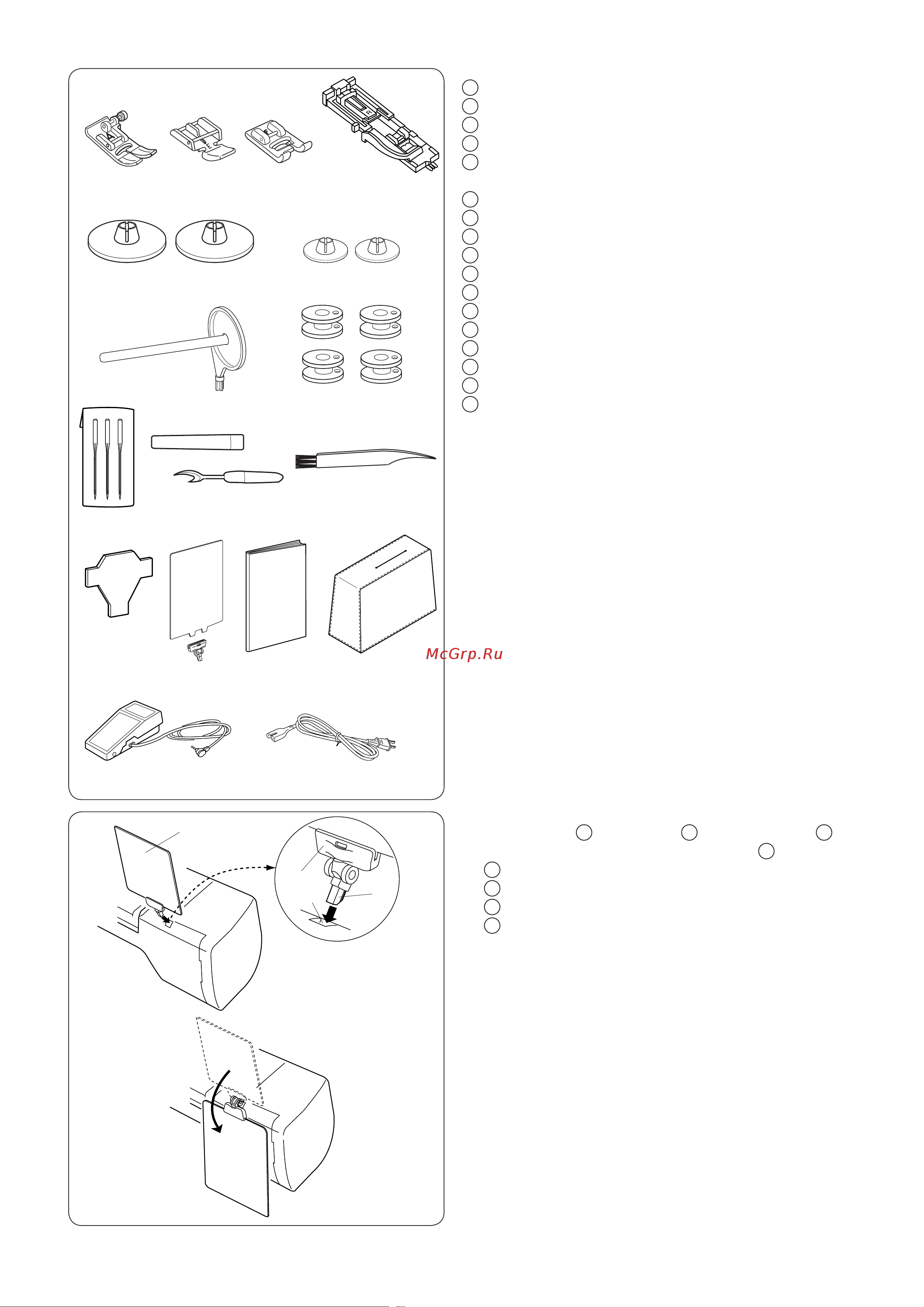 Janome 4100L Руководство по эксплуатации онлайн [6/58] 299398