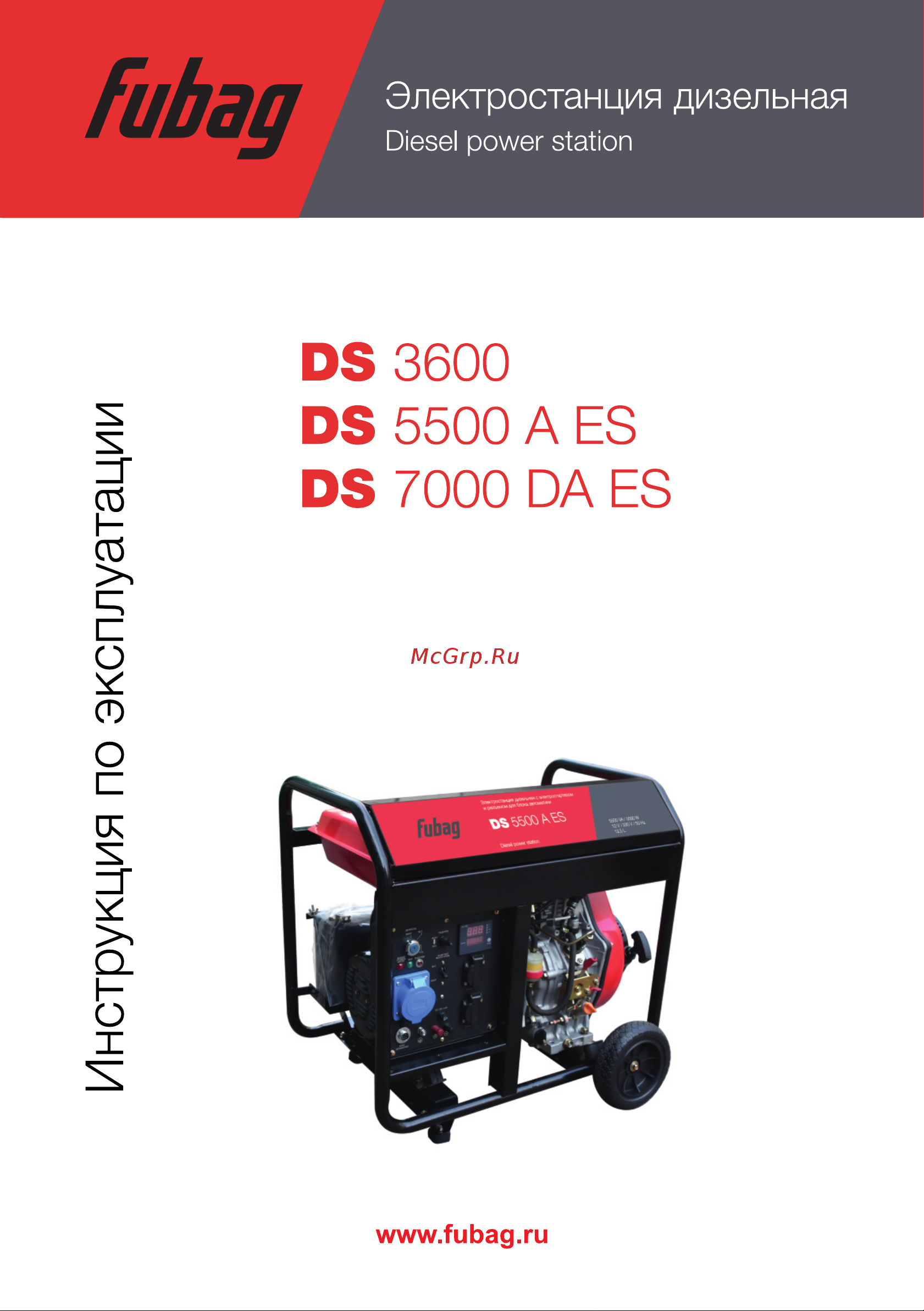Fubag DS 3600 Руководство по эксплуатации онлайн