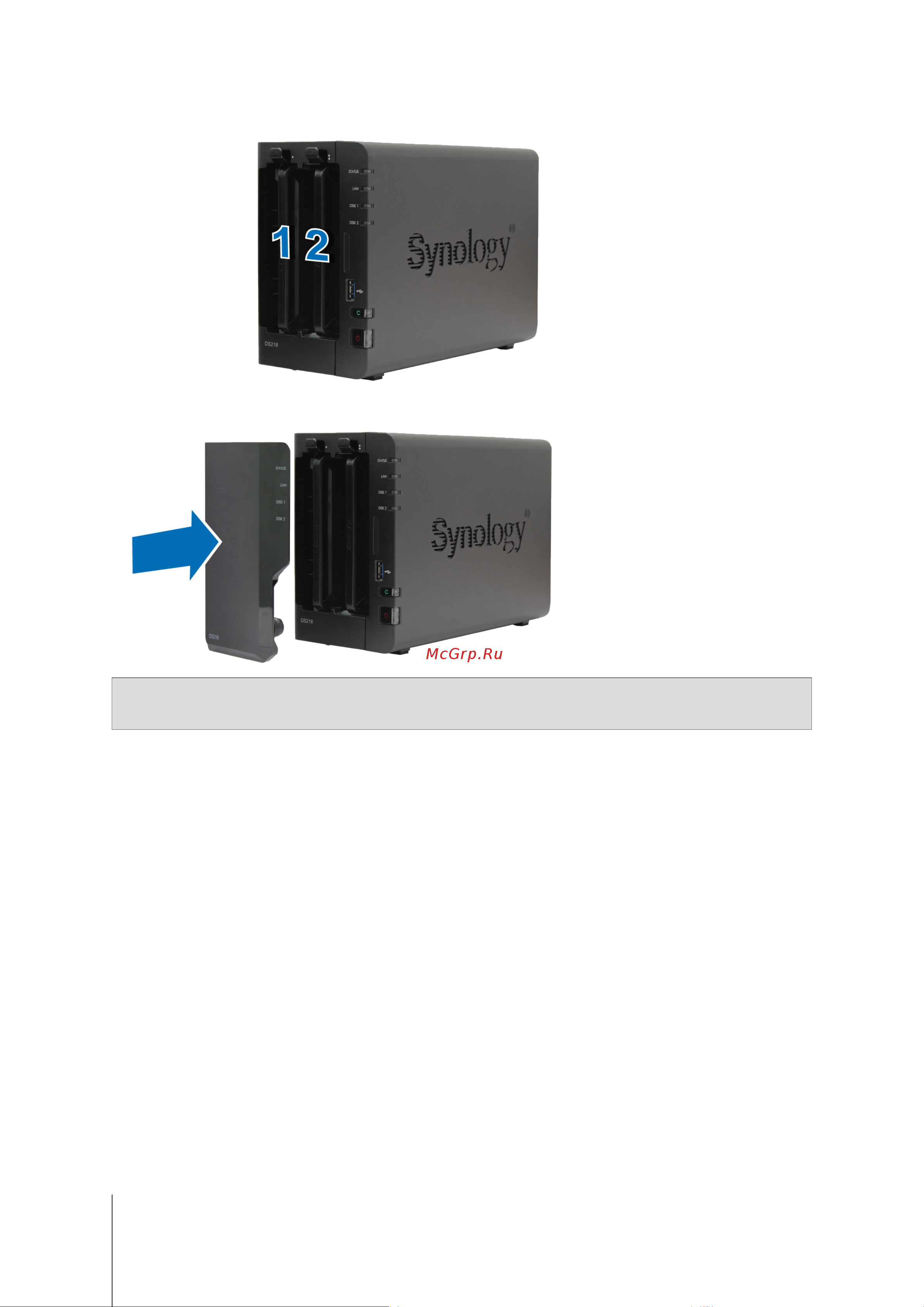 Synology DS218 Руководство по эксплуатации онлайн [8/20] 609922