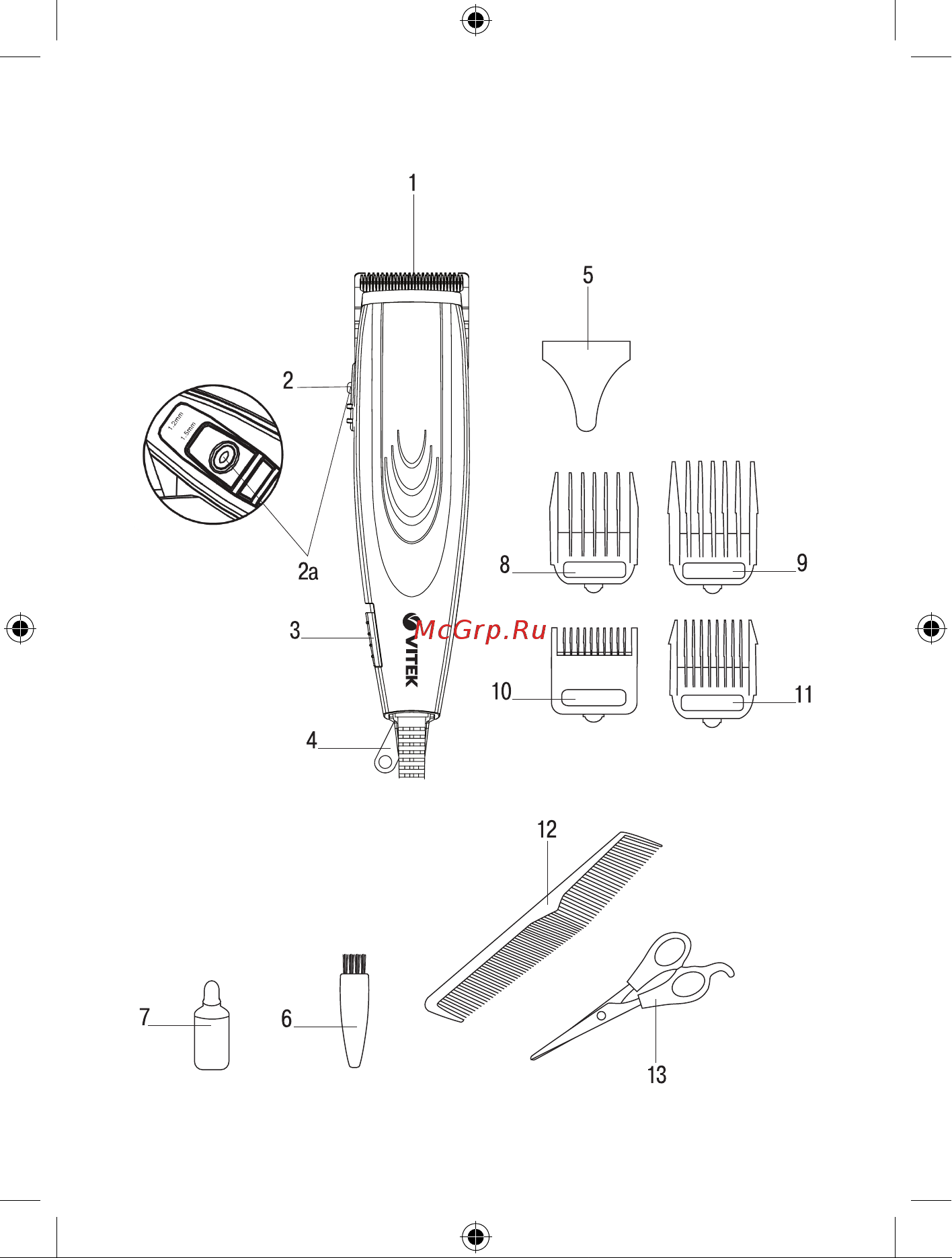 Vitek VT-2576 BK Руководство по эксплуатации онлайн [2/28] 193985