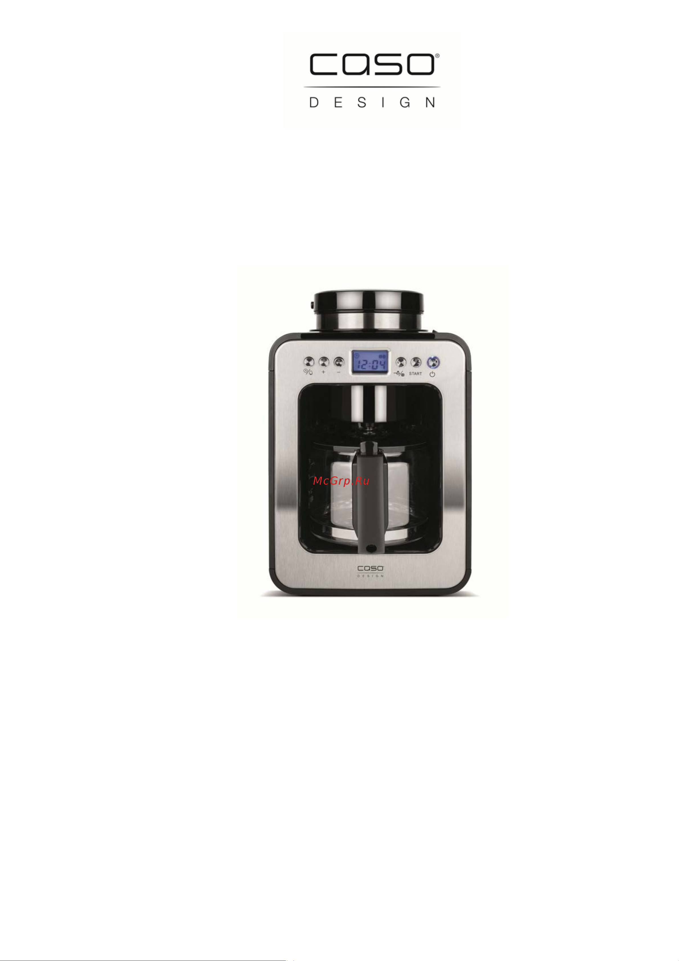 Caso Coffee Compact Electronic Руководство по эксплуатации онлайн
