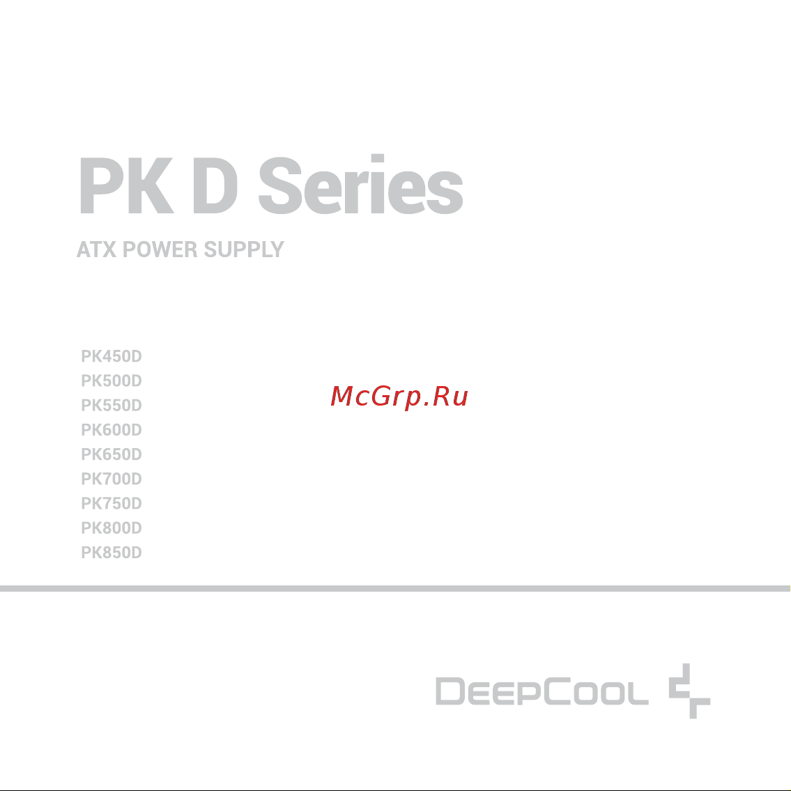 Deepcool PK750D Инструкция по эксплуатации онлайн