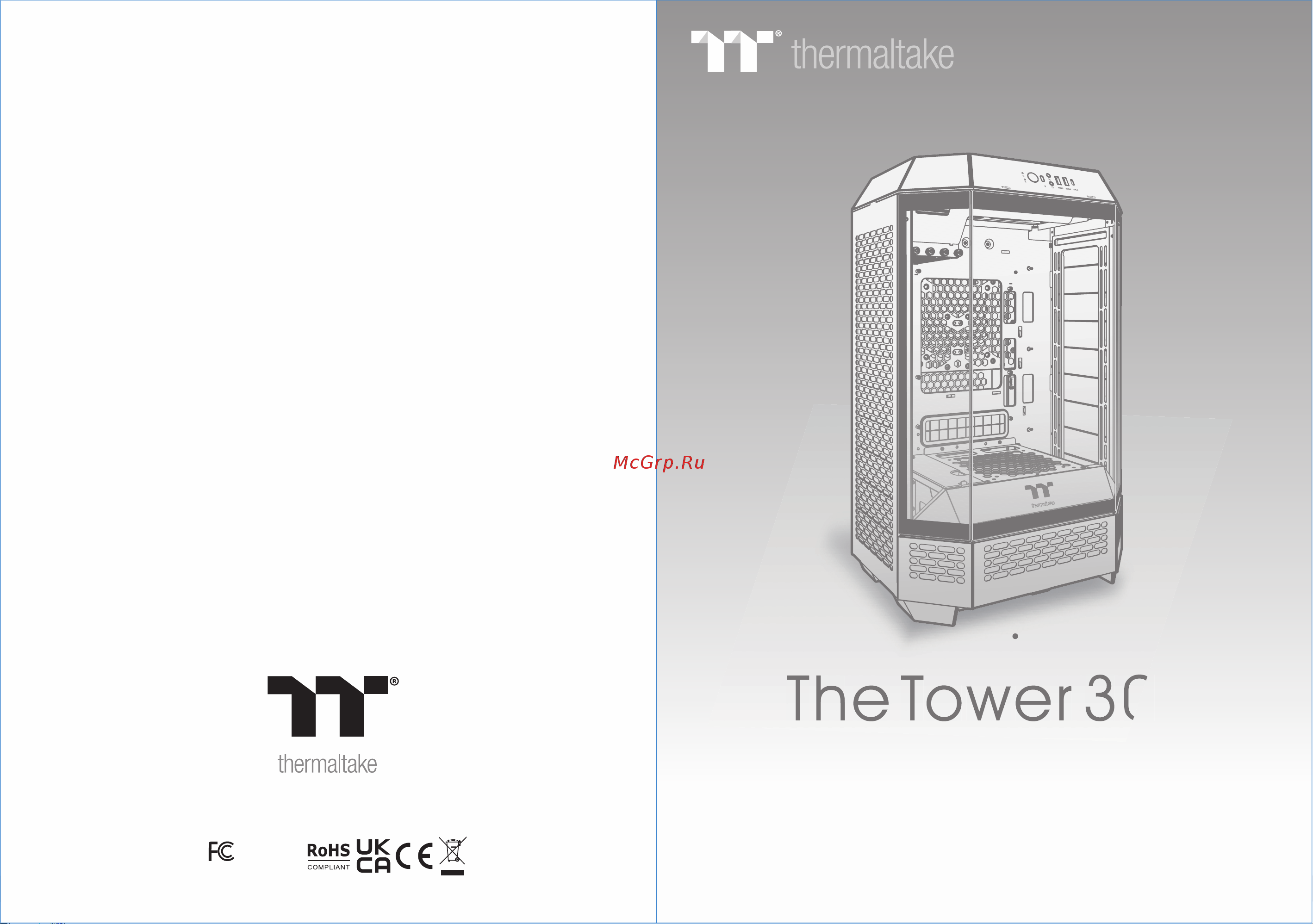 Thermaltake The Tower 300 Gravel Sand (CA-1Y4-00SGWN-00) Инструкция по эксплуатации онлайн