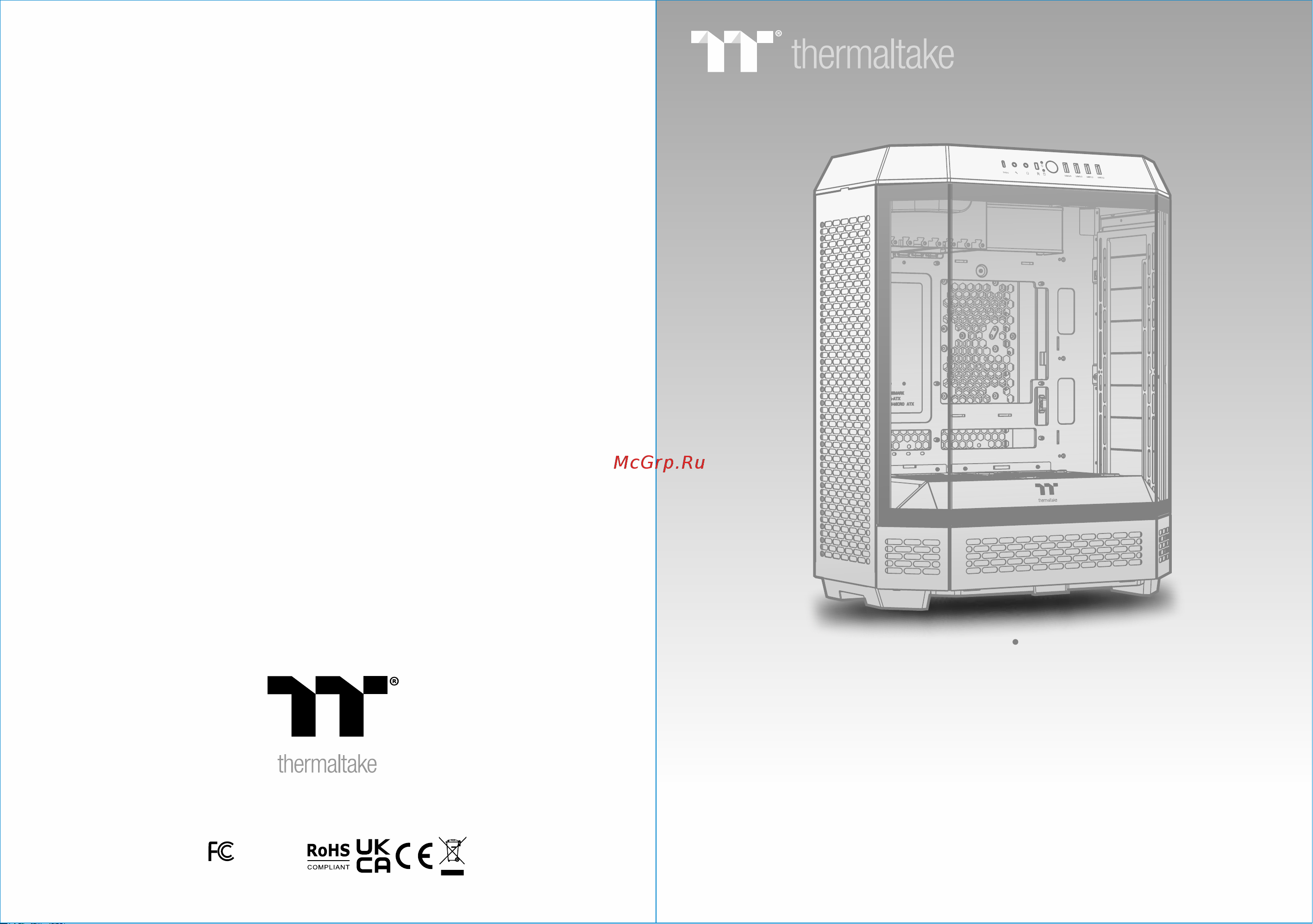 Thermaltake The Tower 600 Hydrangea Blue (CA-1Z1-00MFWN-00) Инструкция по эксплуатации онлайн