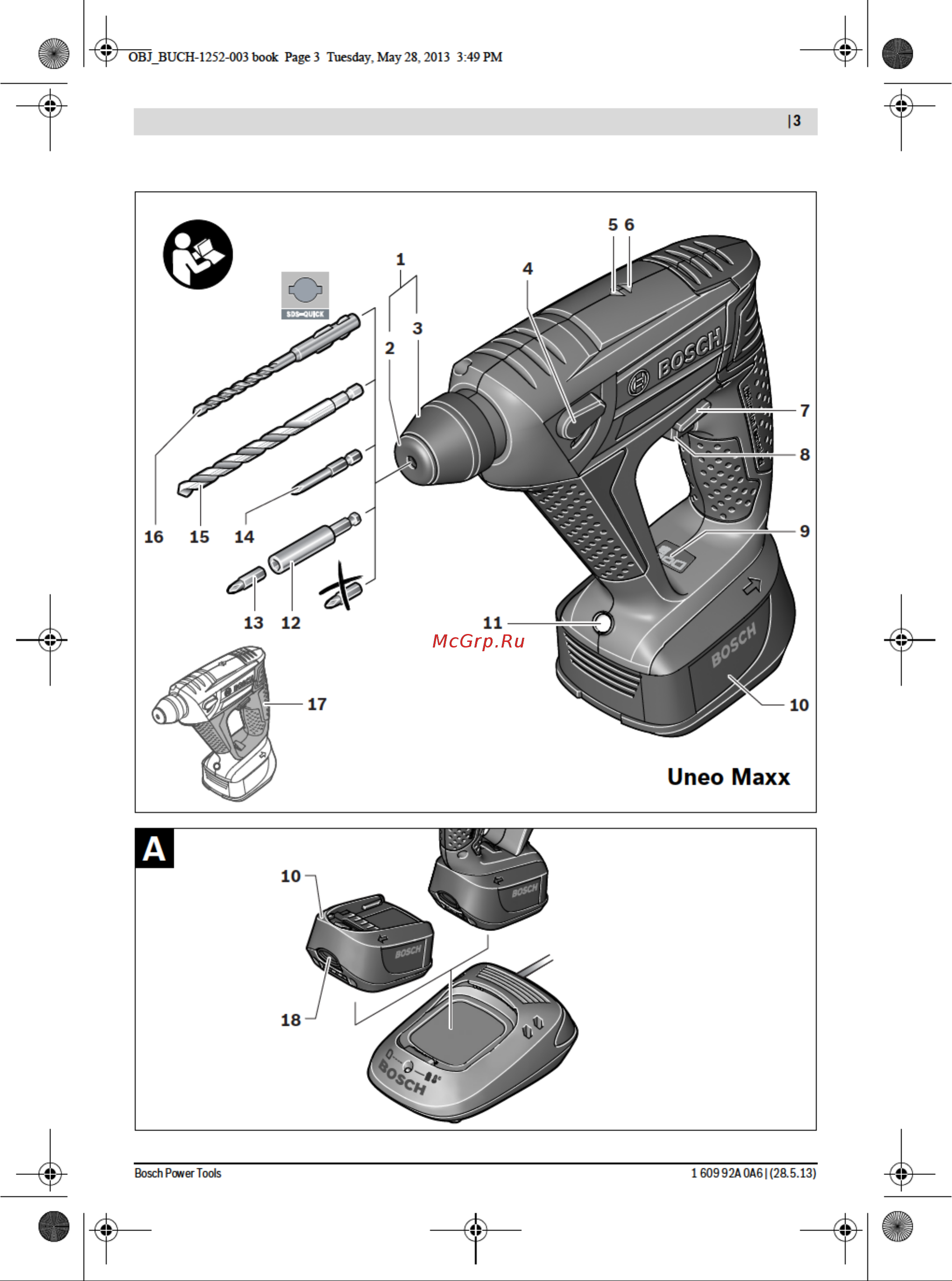 Bosch Uneo 12 (0.603.984.027) Руководство по эксплуатации онлайн [3/20] 217532