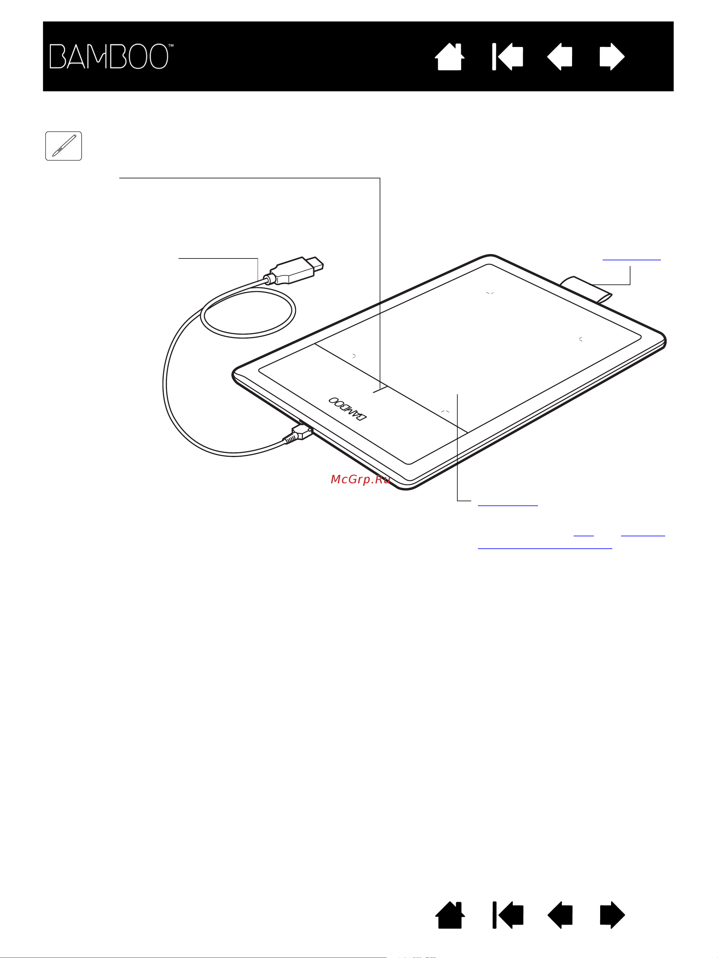 Wacom BAMBOO PEN Руководство по эксплуатации онлайн [8/95] 16191