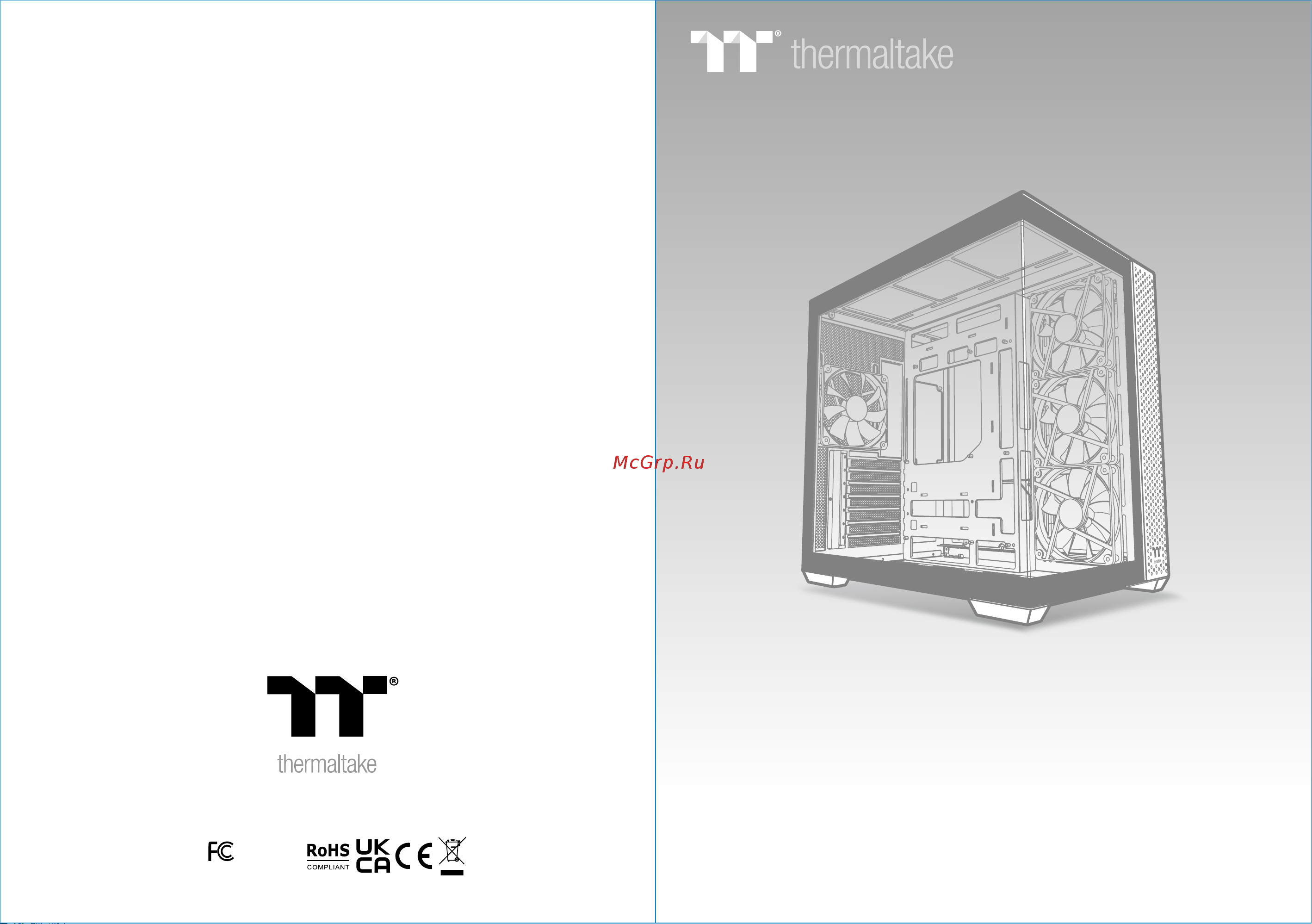 Thermaltake View 380 TG ARGB Black (CA-1Z2-00M1WN-00) Инструкция по эксплуатации онлайн
