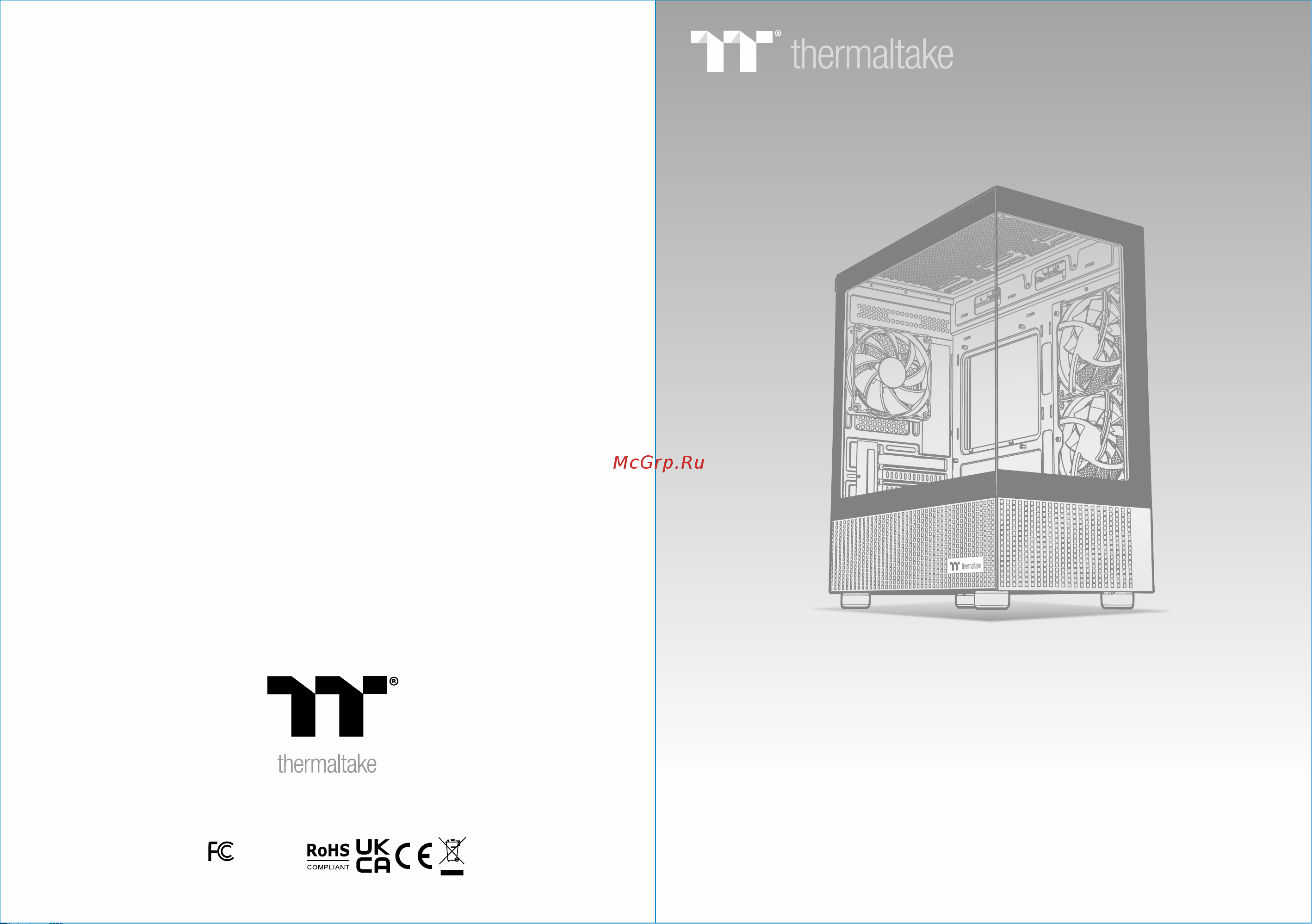 Thermaltake View 170 TG ARGB Black (CA-1Z4-00M1WN-00) Инструкция по эксплуатации онлайн